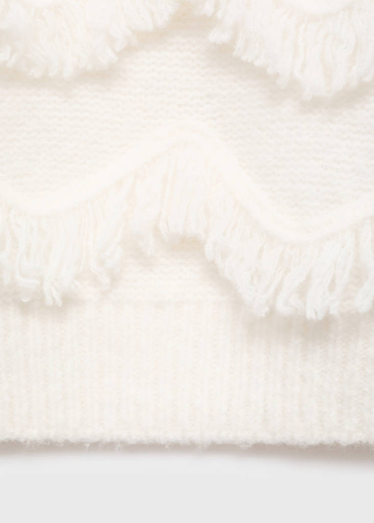Fringes knit sweater — Off White
