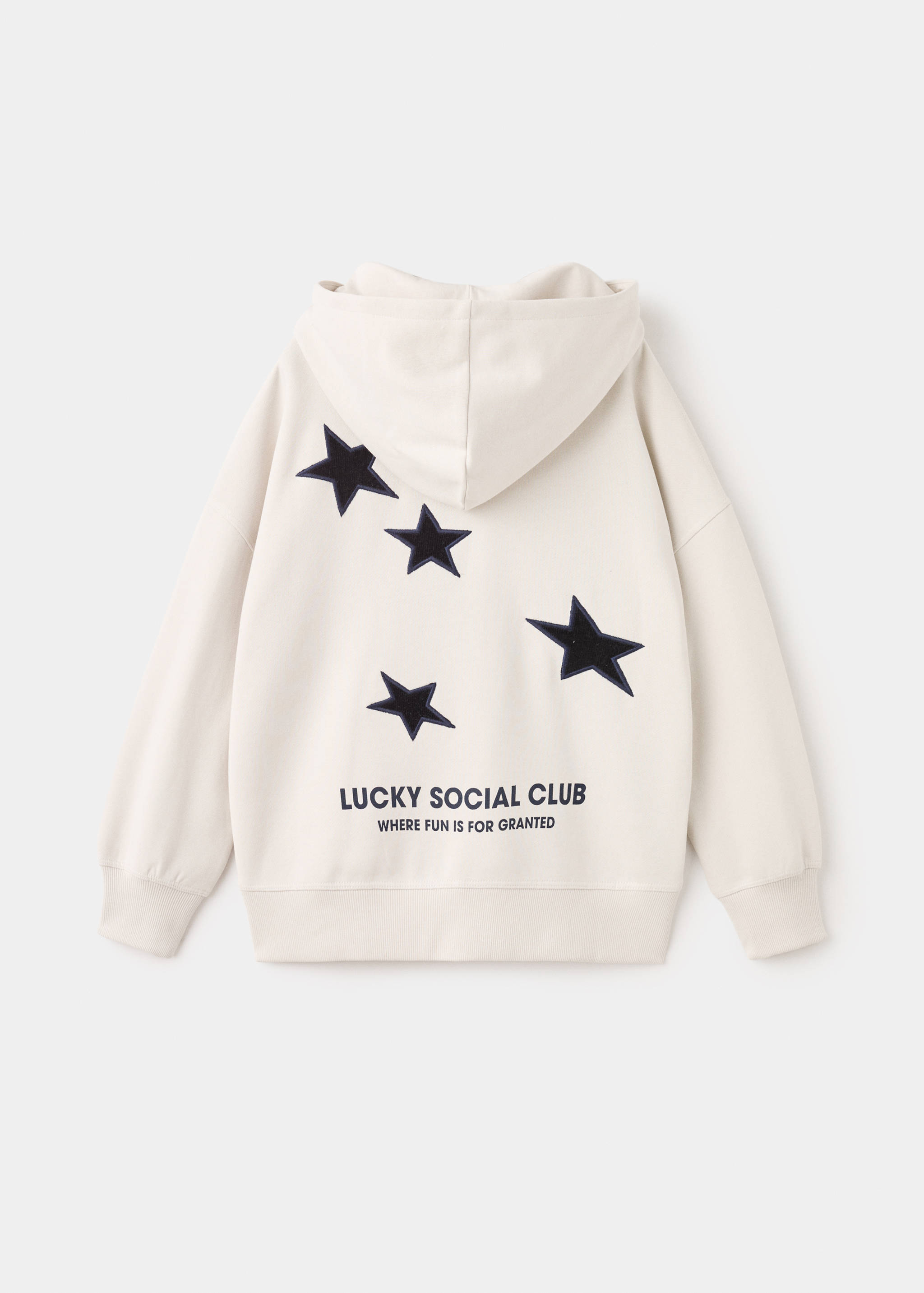 Printed cotton sweatshirt - Reverse of the article