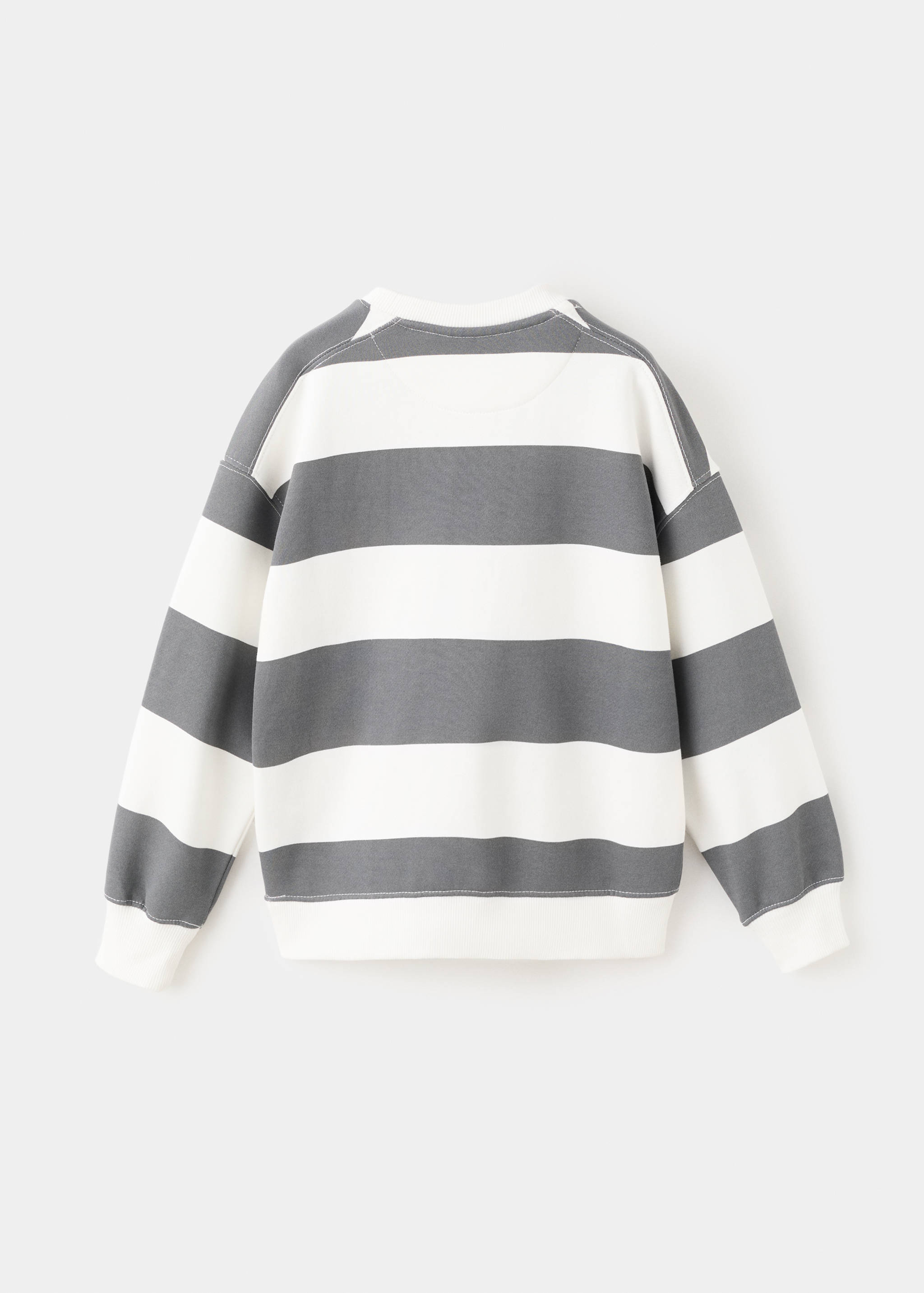 Striped cotton-blend sweatshirt - Reverse of the article