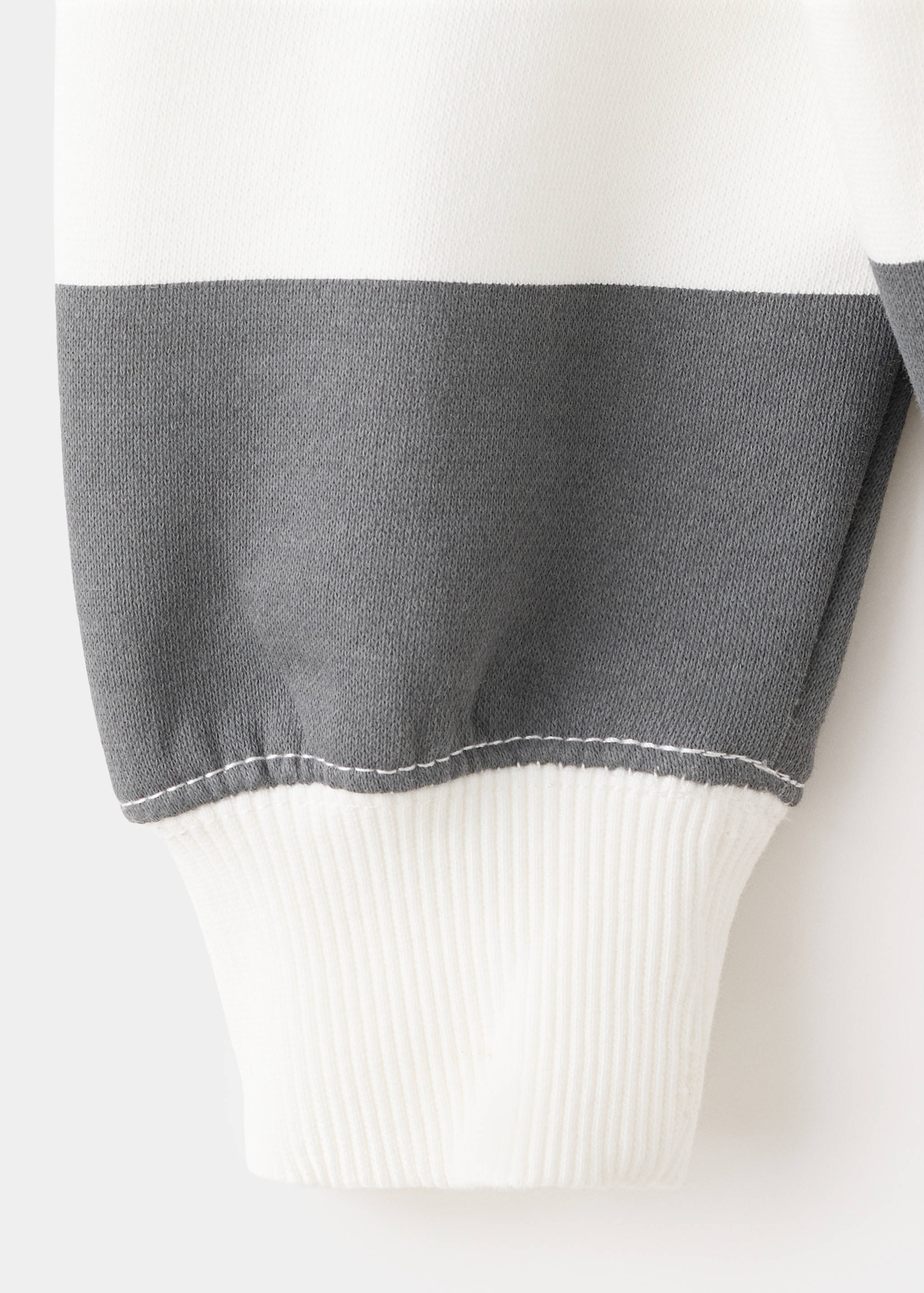 Striped cotton-blend sweatshirt - Details of the article 0