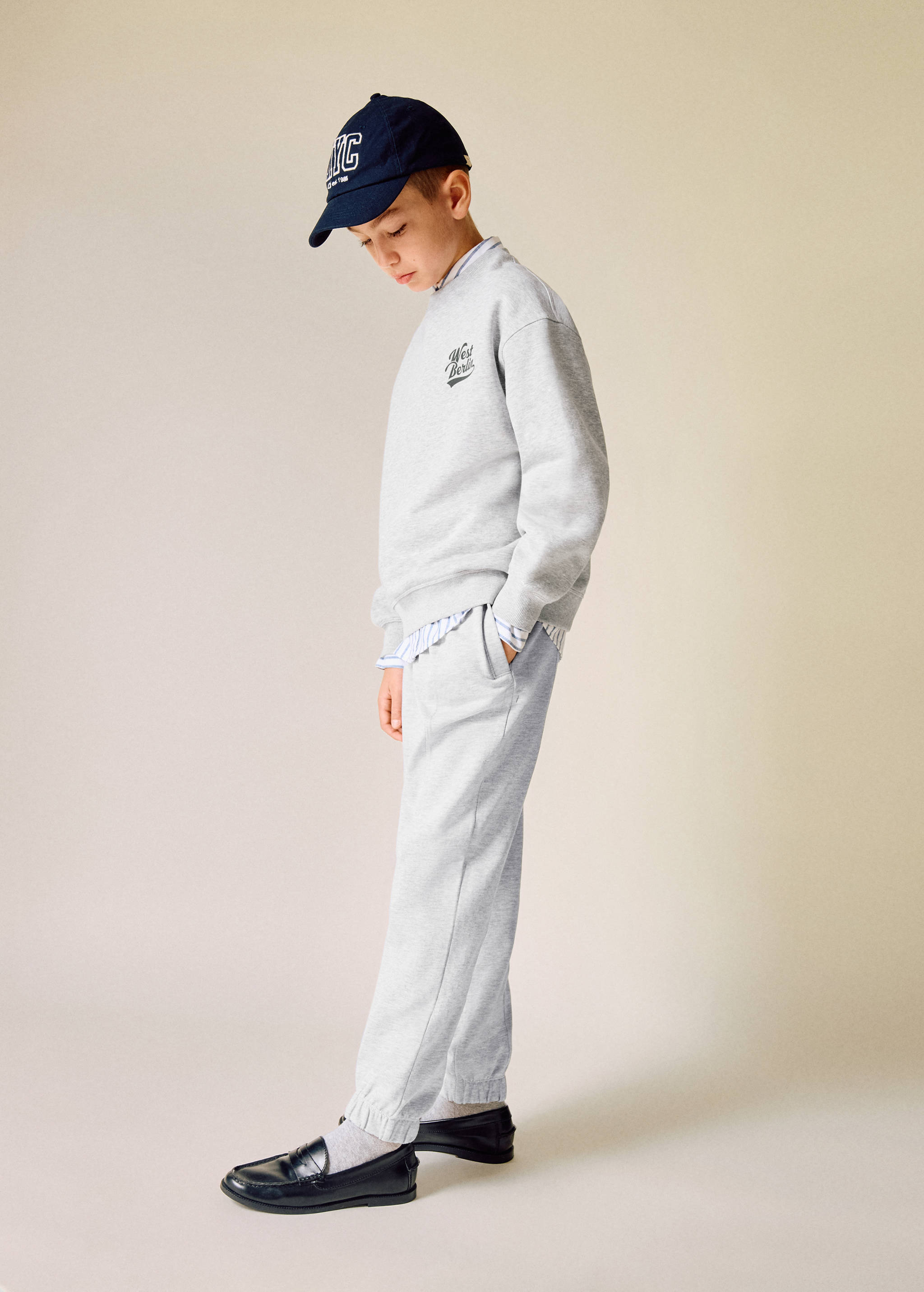 Sweat-shirt coton imprimé - Plan général