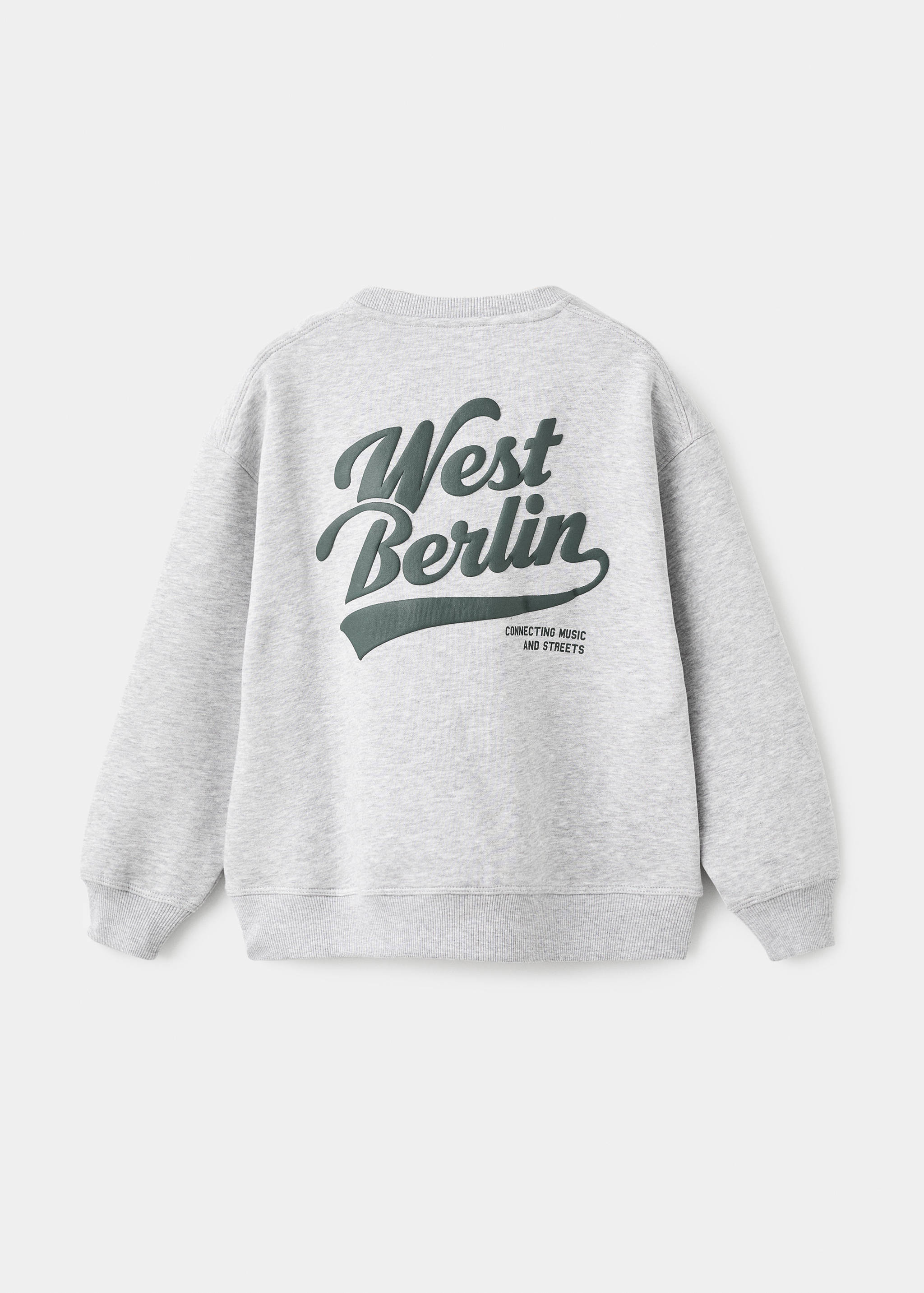 Sweat-shirt coton imprimé - Verso de l’article