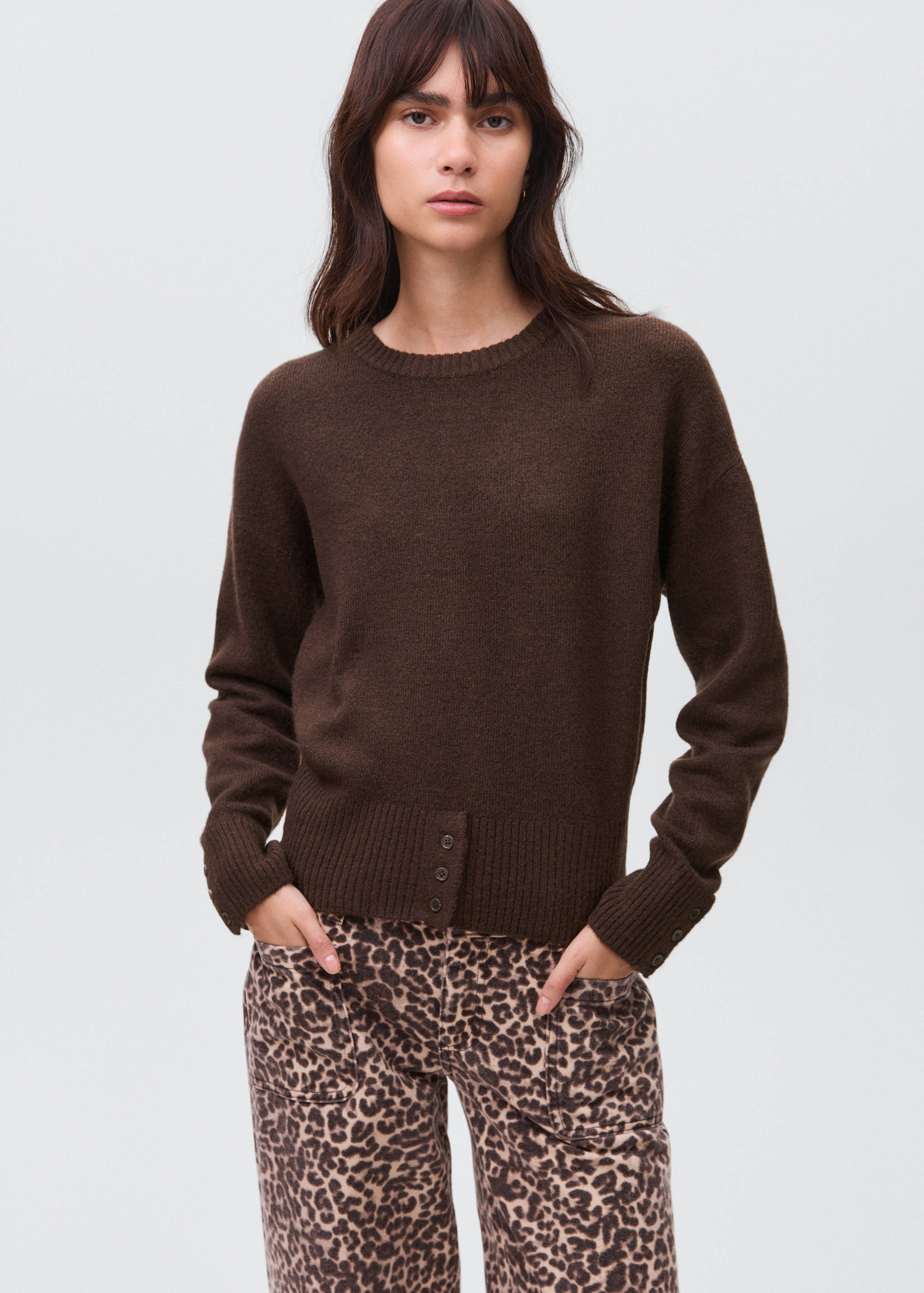 Gombos kötött felső - Felezősík