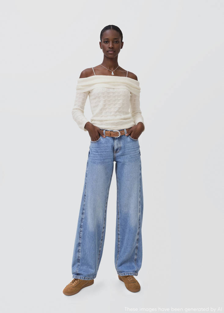 Strapless top — White