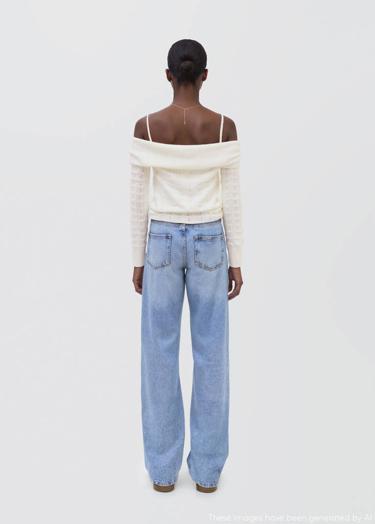 Strapless top — White