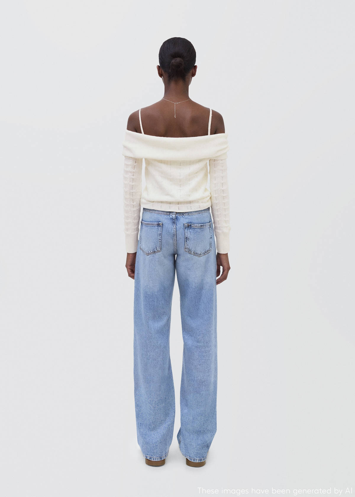 Strapless top — White