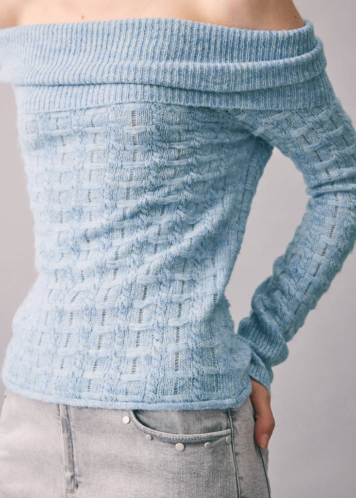 Strapless top — Blue