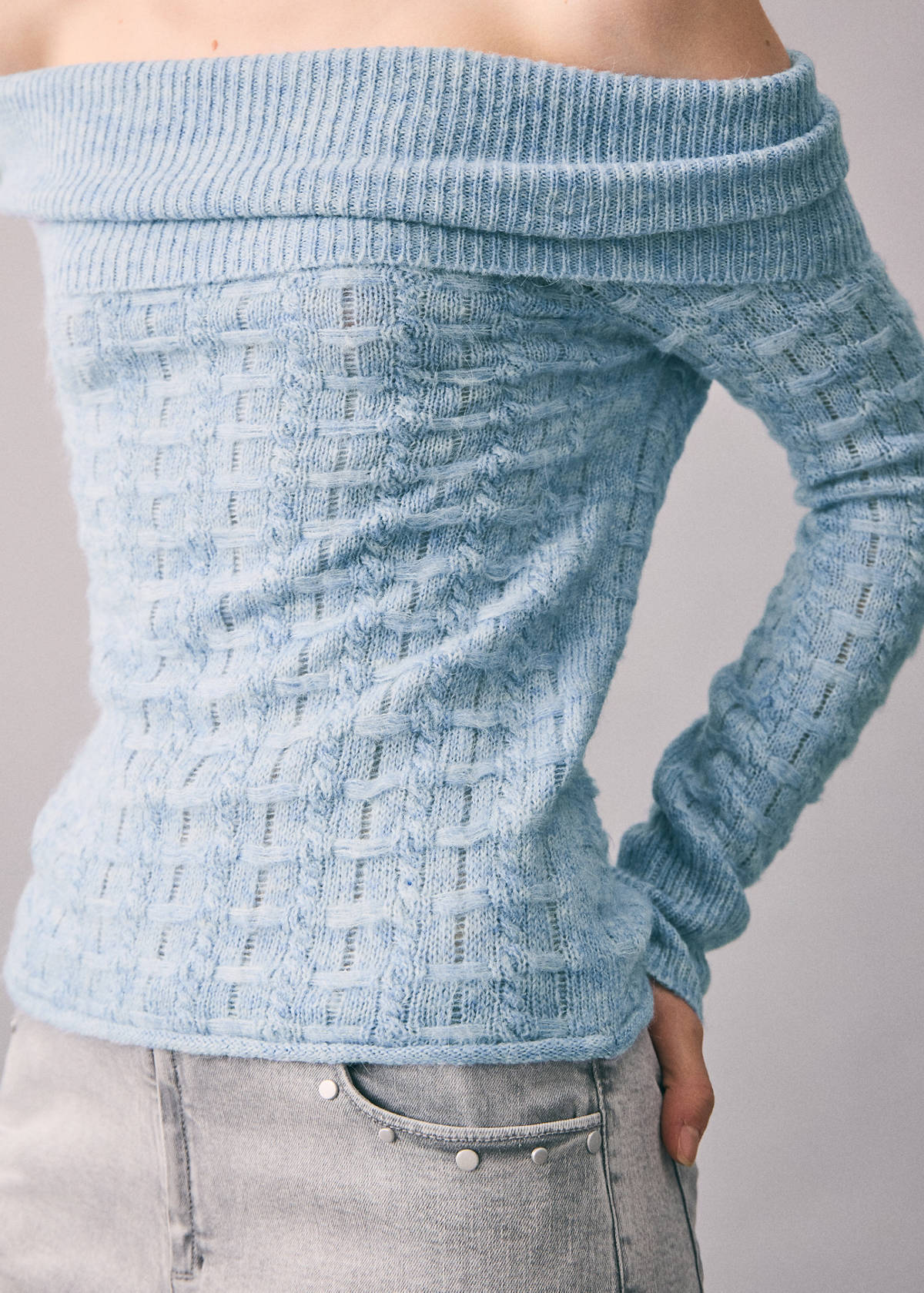 Strapless top — Blue