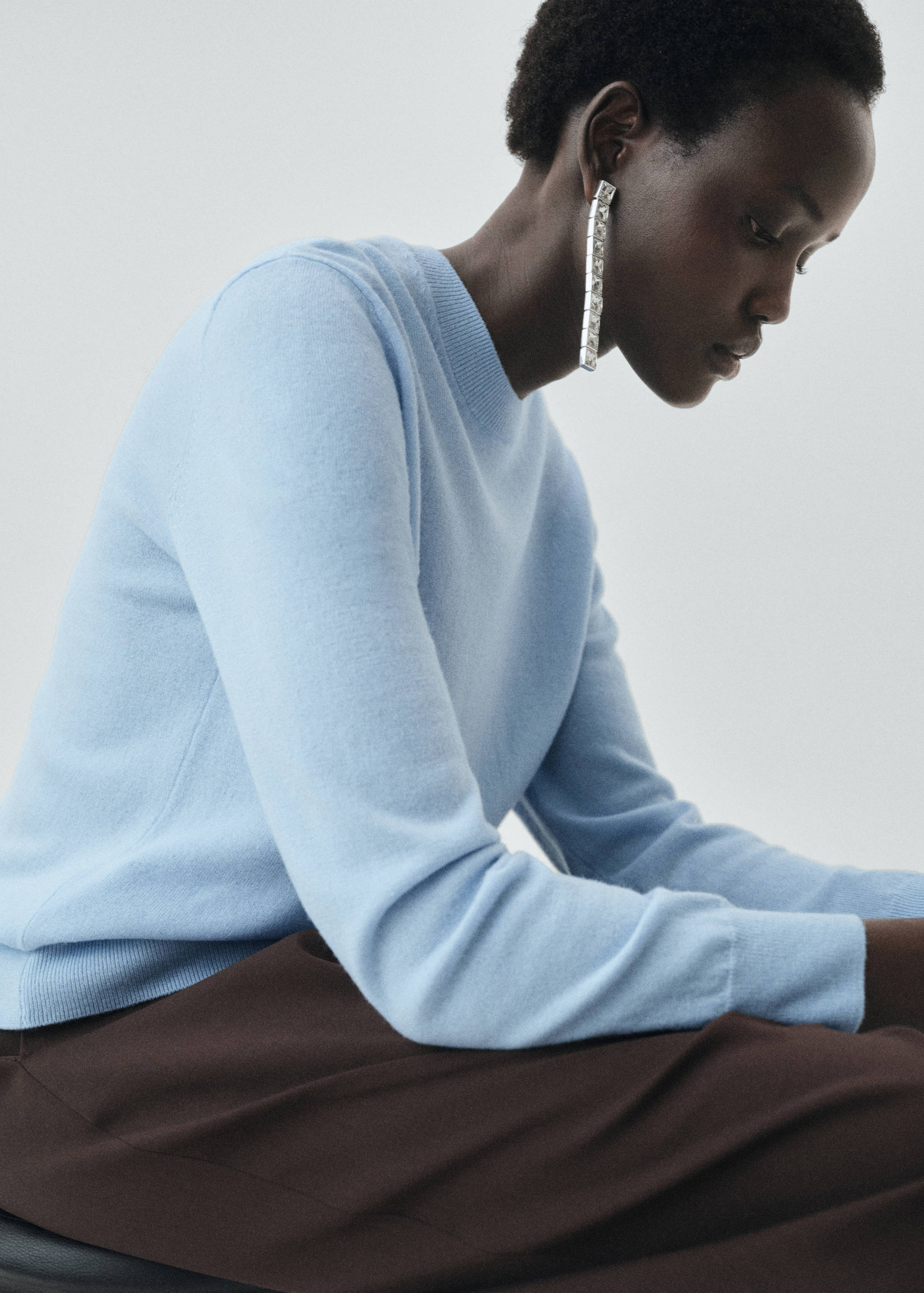 Camisola de malha fina de 100% lã - Pormenor do artigo 2