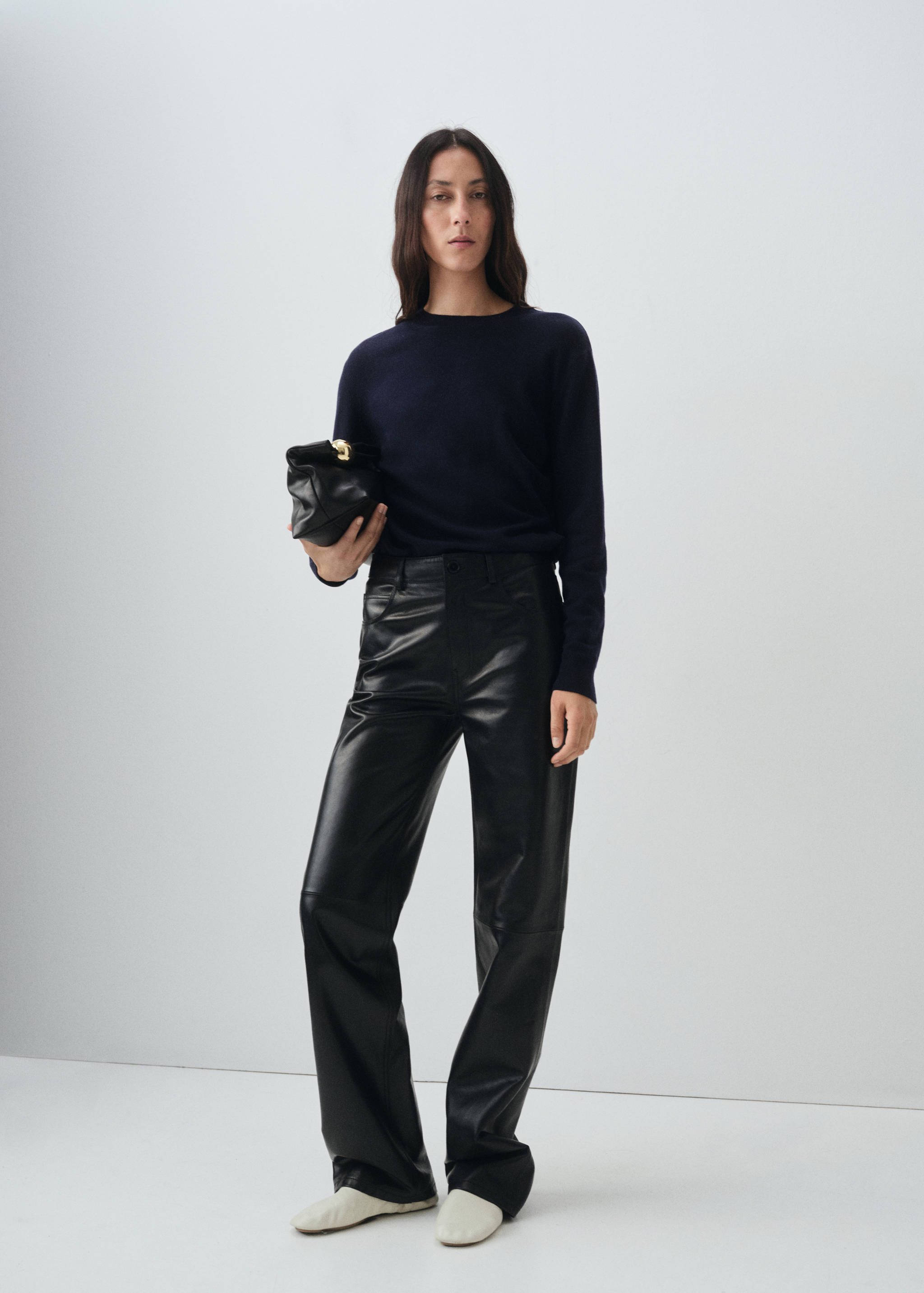 Camisola de malha fina de 100% lã - Plano geral