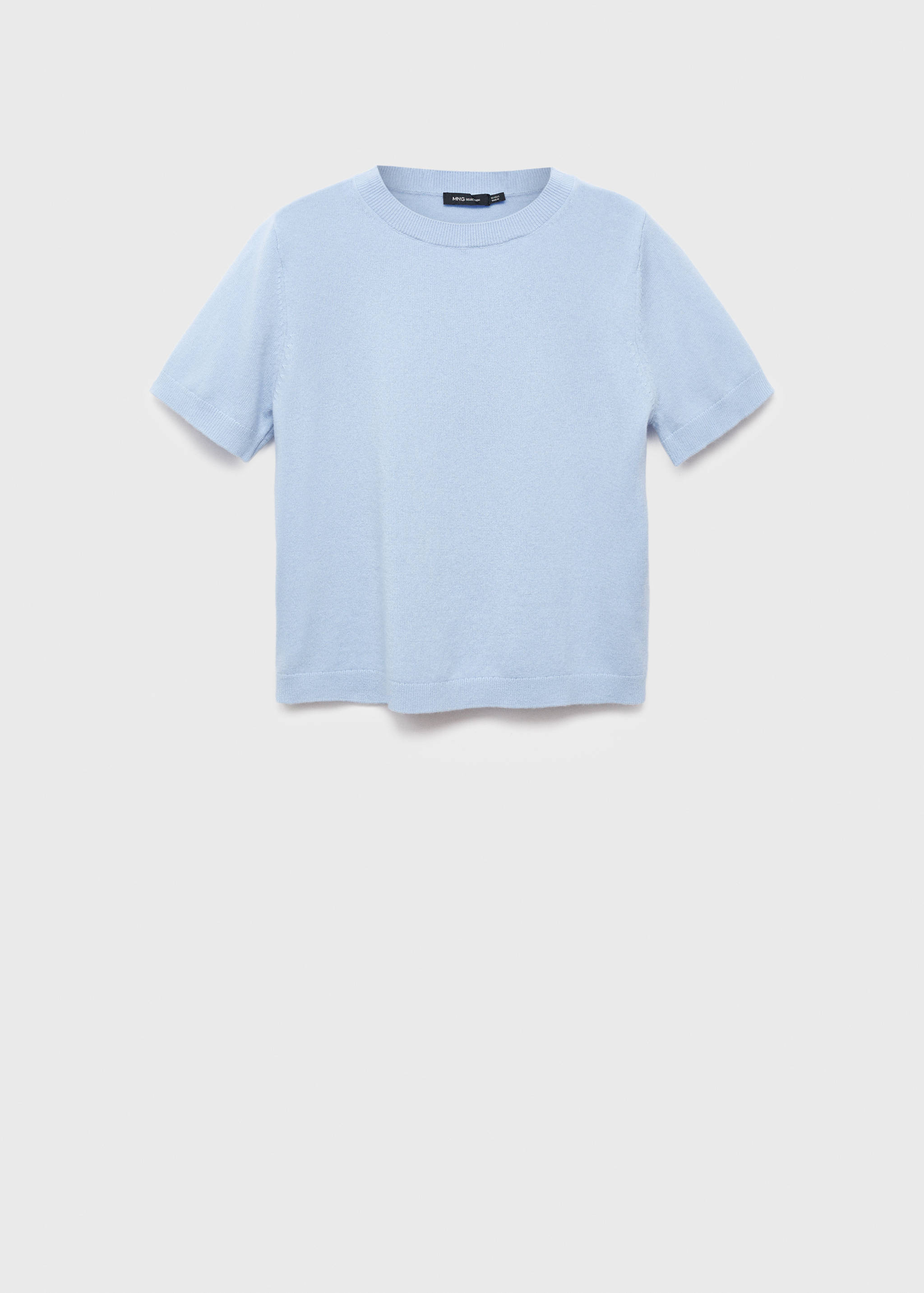 Pulover de lână cu mânecă scurtă - Articol fără model