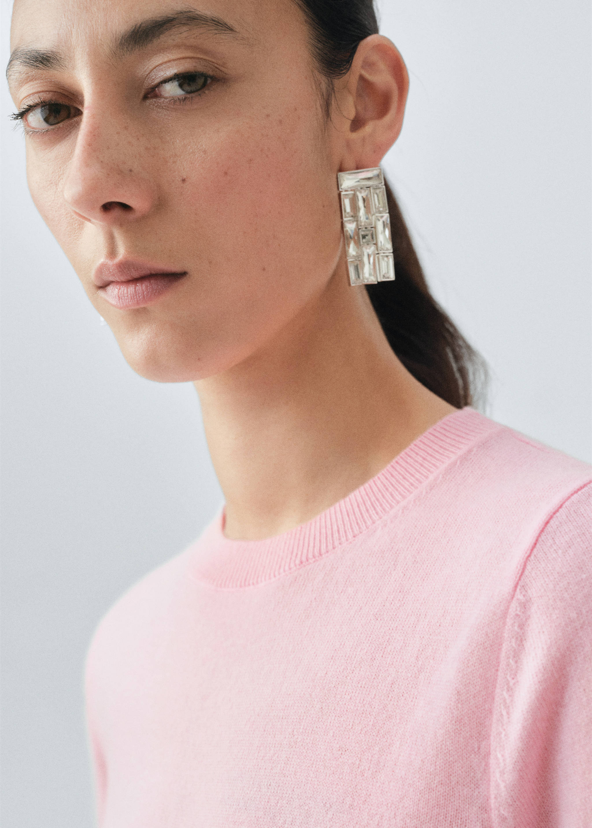 سترة صوفية بأكمام قصيرة - تفاصيل المنتج 1