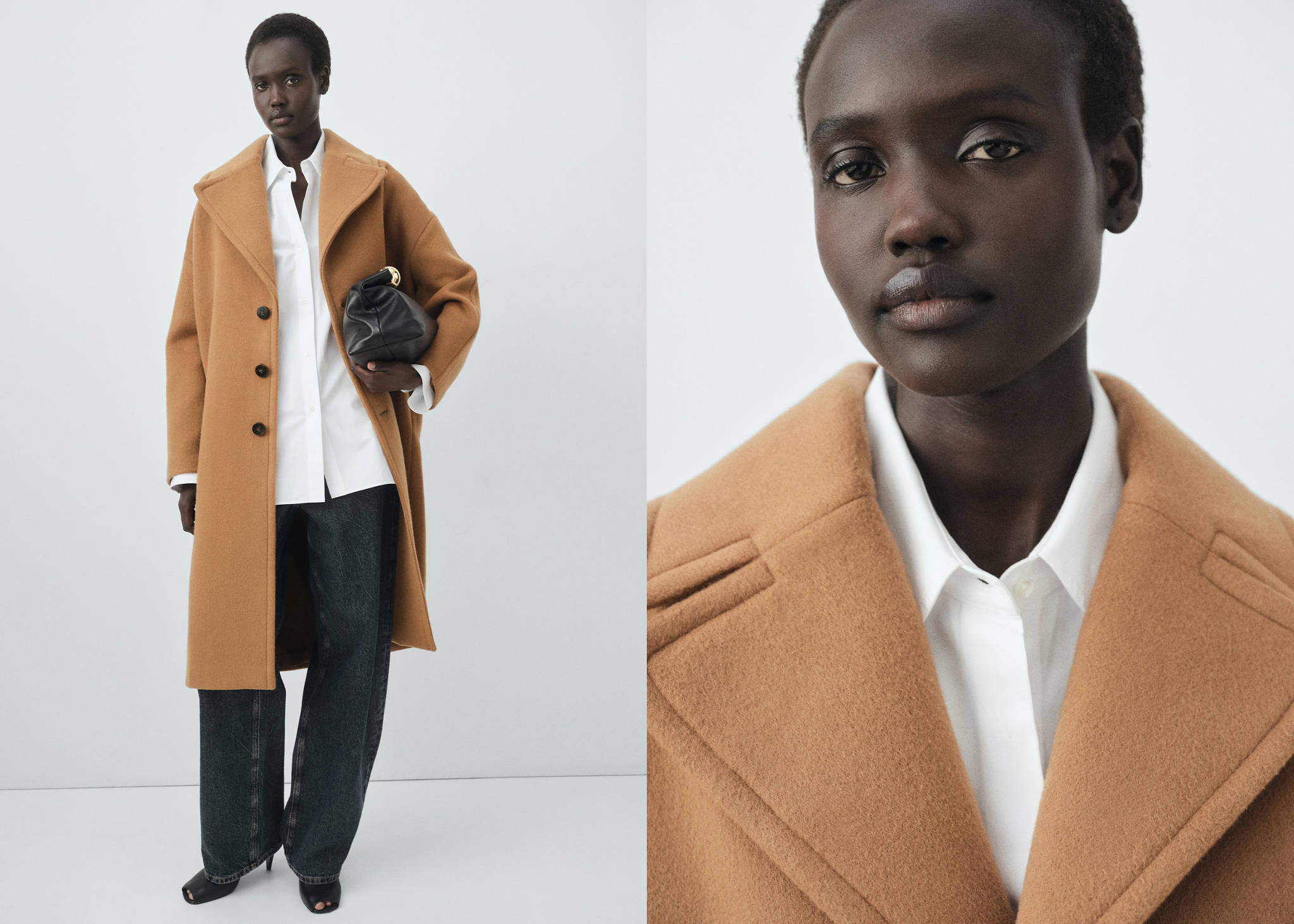 Manteco wool coat with lapels - Panoramic plane