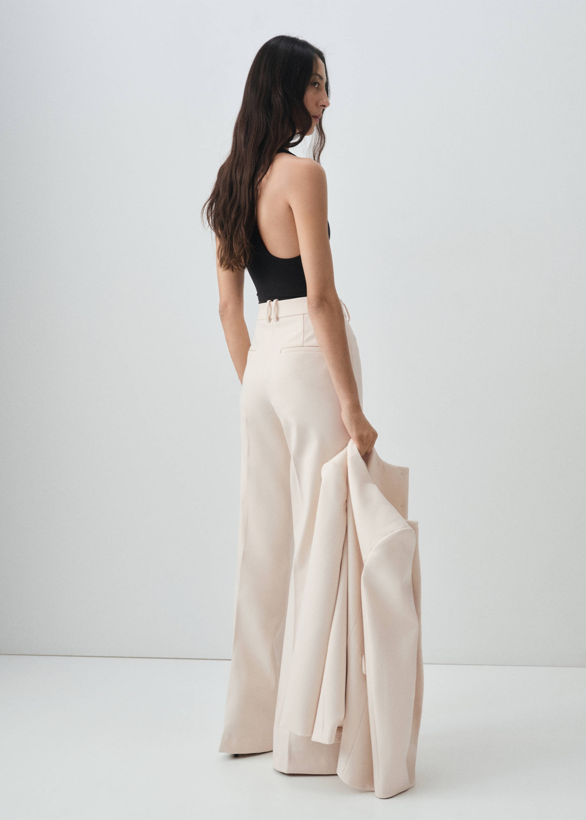 Flared suit trousers - Reverse of the article