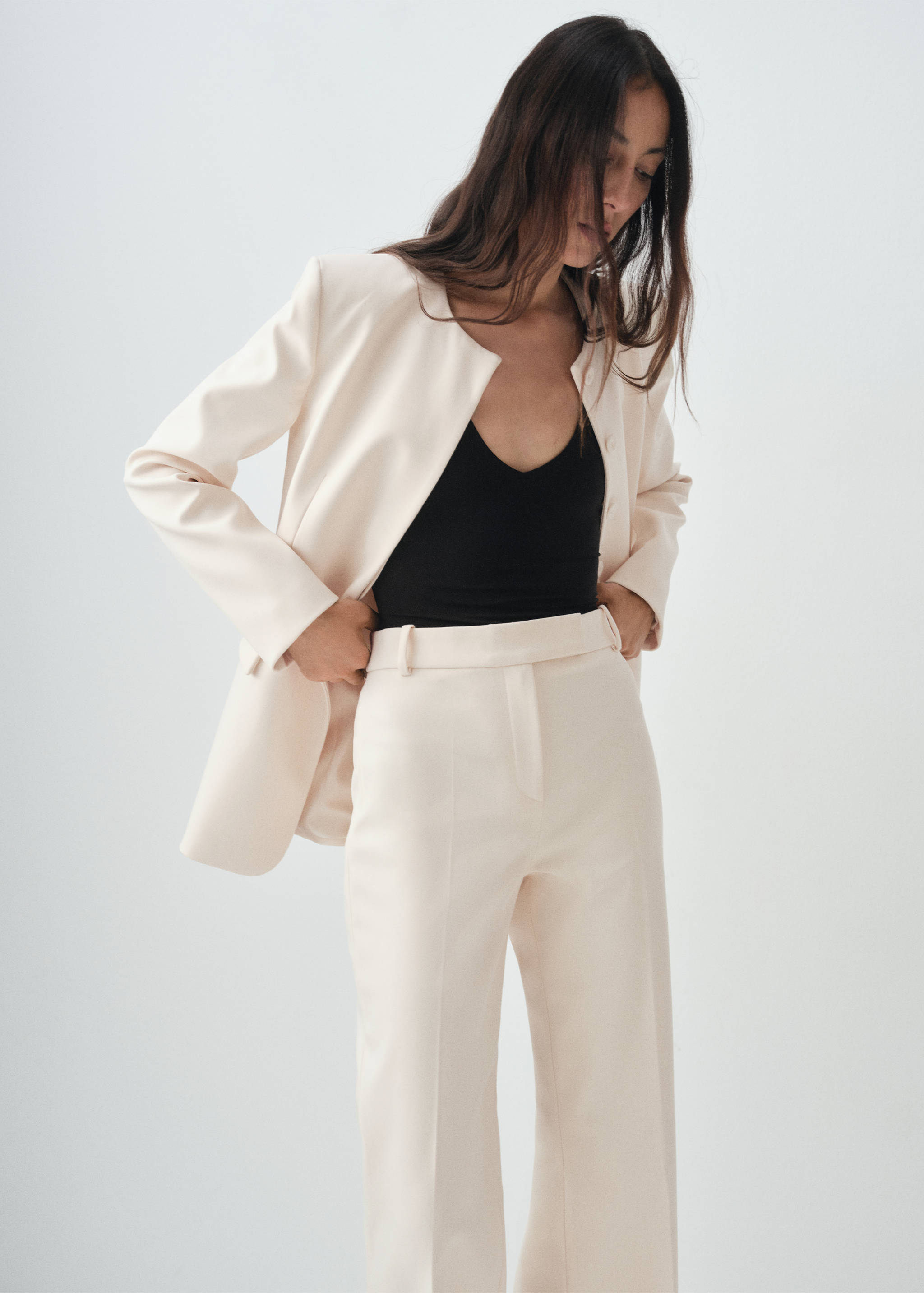 Flared suit trousers - Details of the article 1