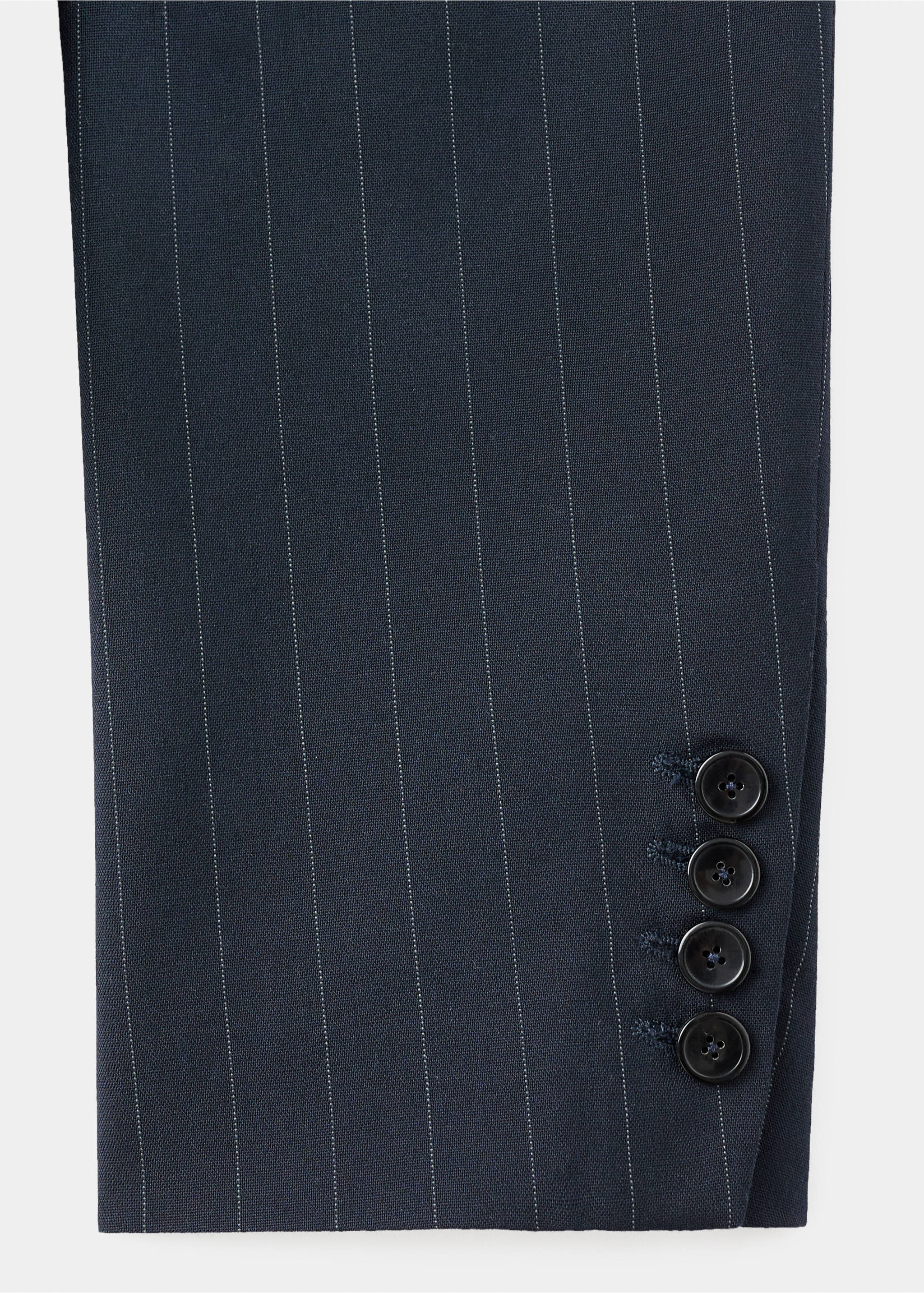 Blazer de costume à rayures tennis double boutonnage - Détail de l'article 0, Bleu marine. Ref: 17016366-00.