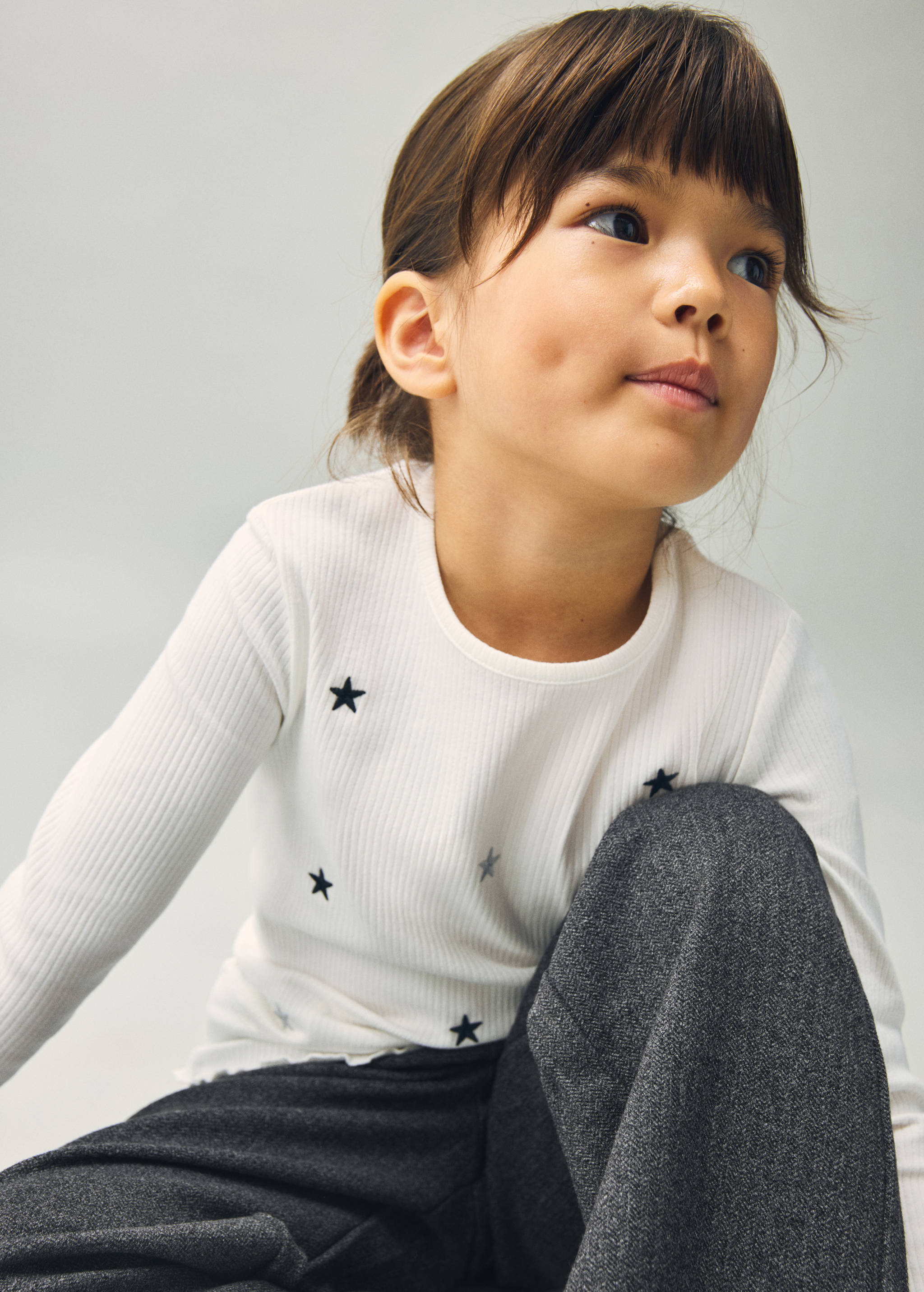 Embroidered stars T-shirt - General plane