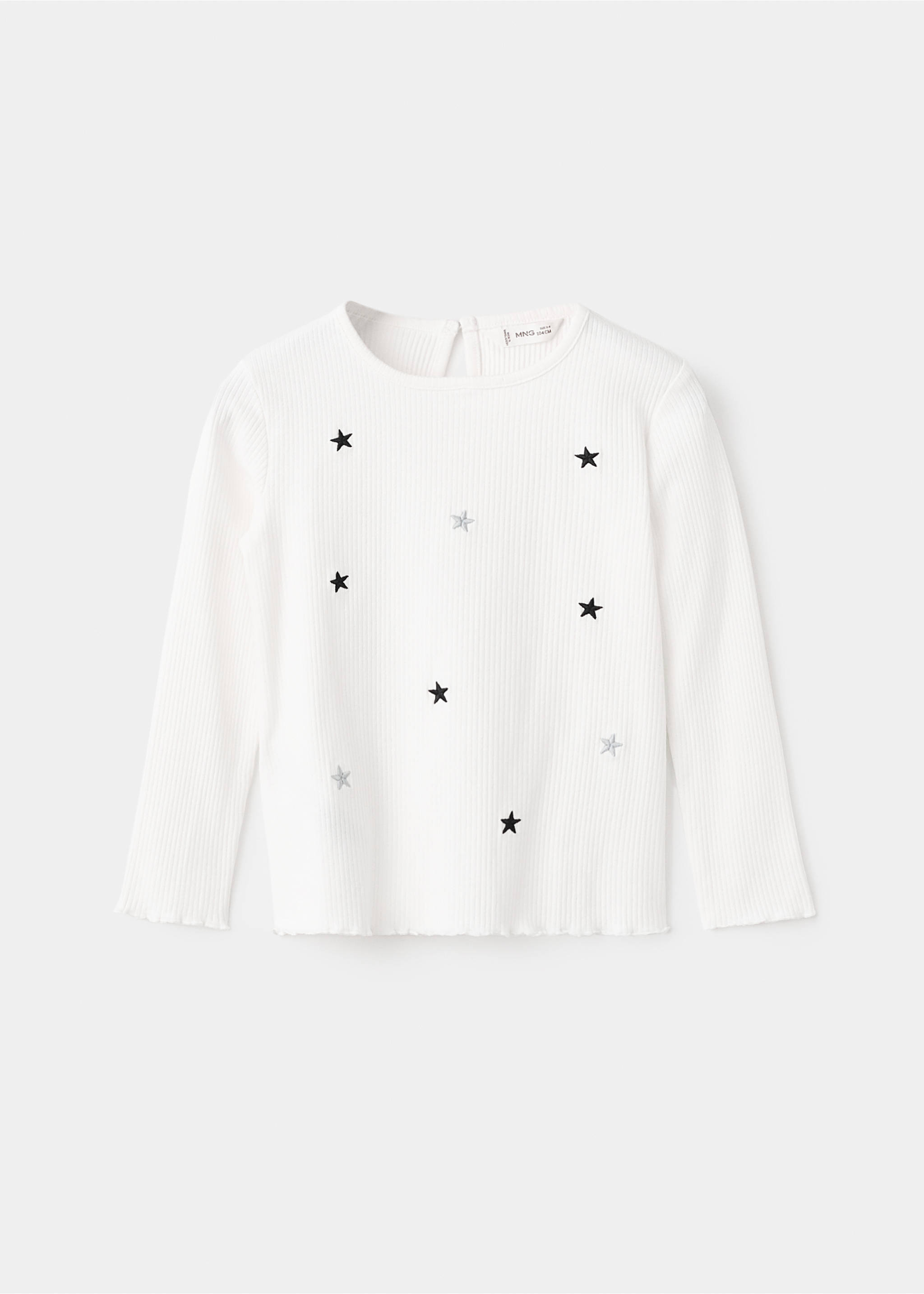 Camiseta estrellas bordadas - Artículo sin modelo, Blanco roto. Ref: 17016730-00.