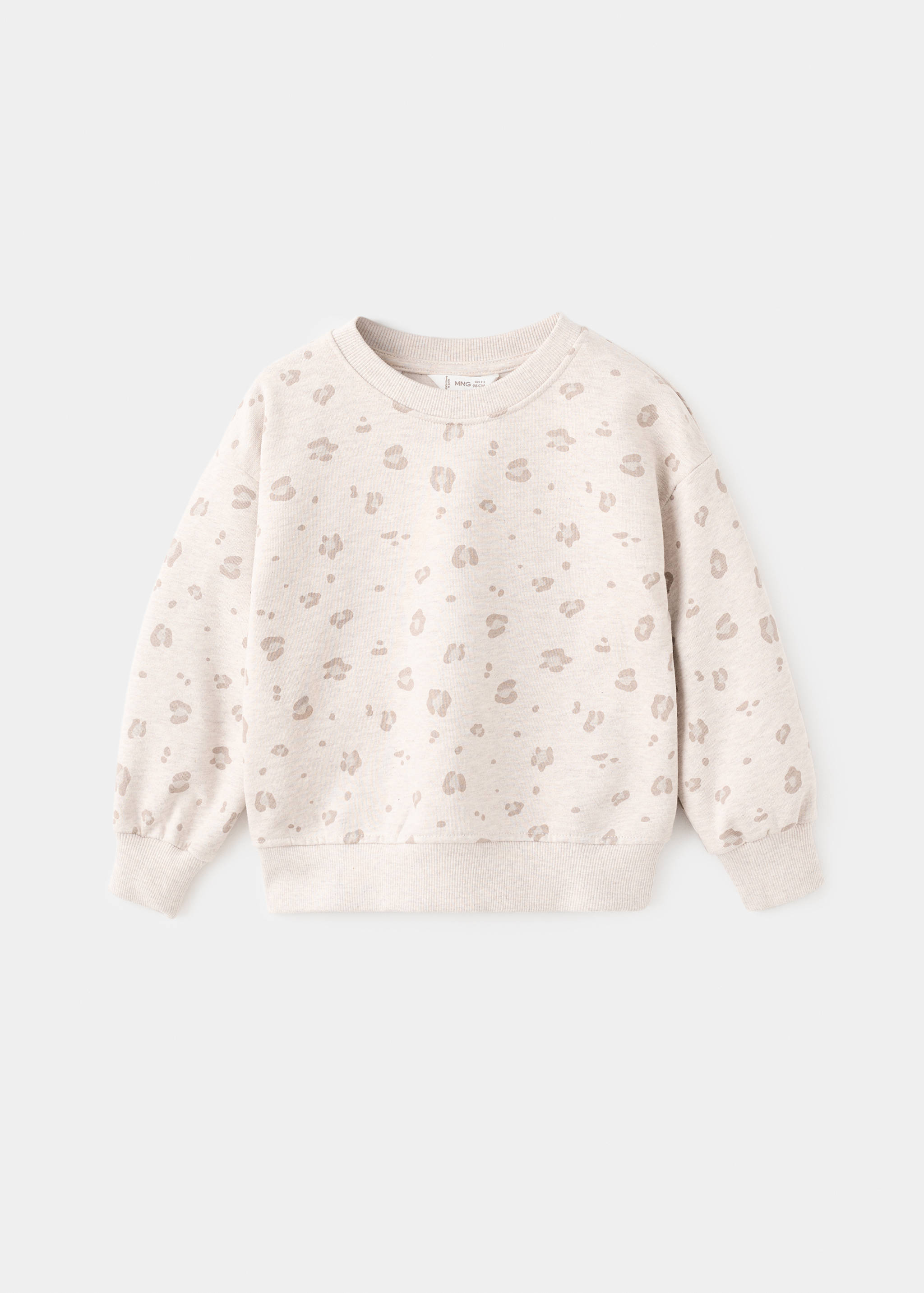 Leopard cotton sweatshirt - Article without model