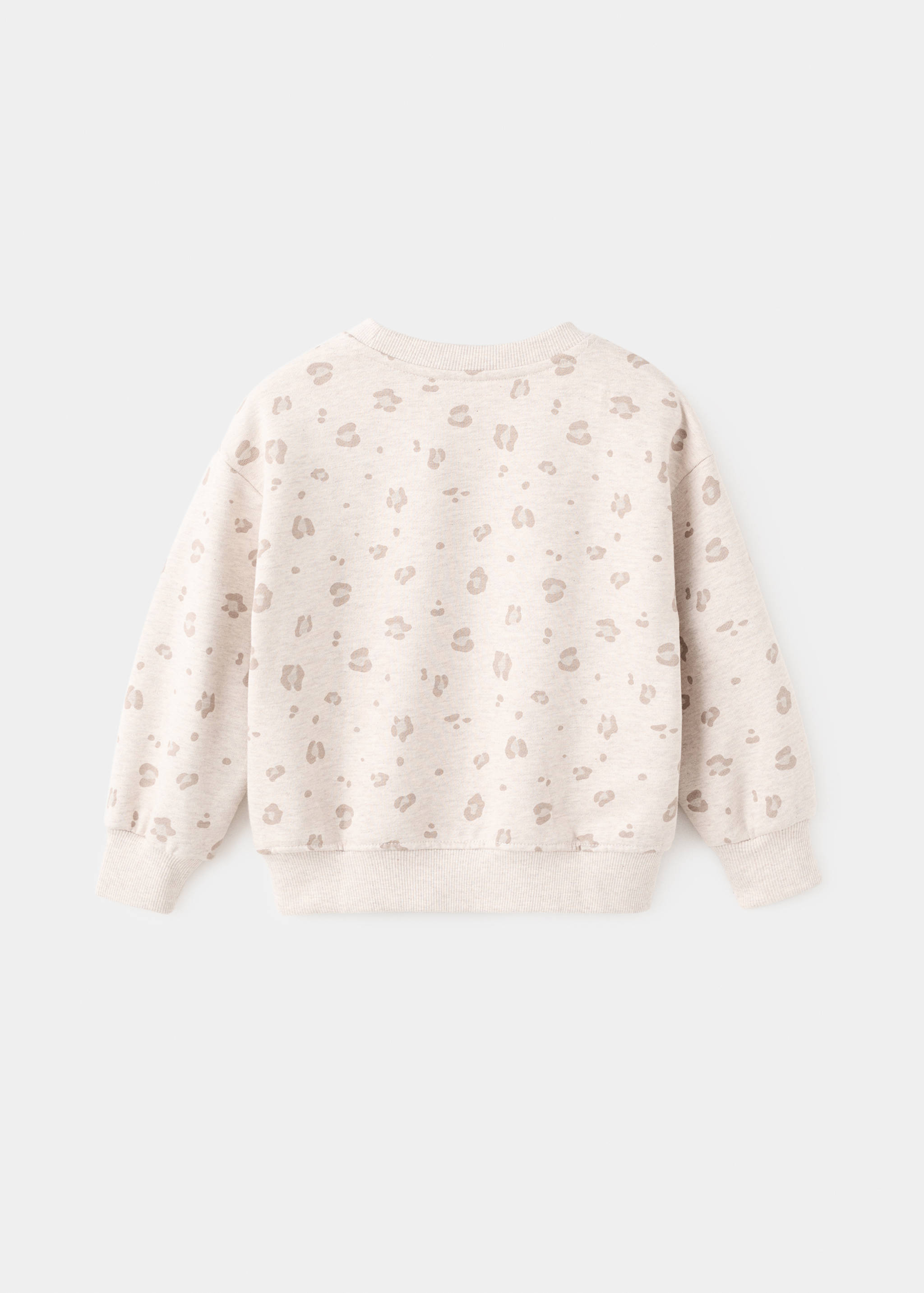 Leopard cotton sweatshirt - Reverse of the article