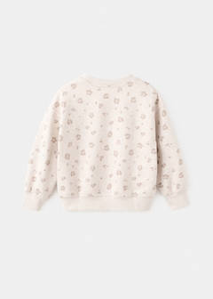 Leopard cotton sweatshirt — Sand 4