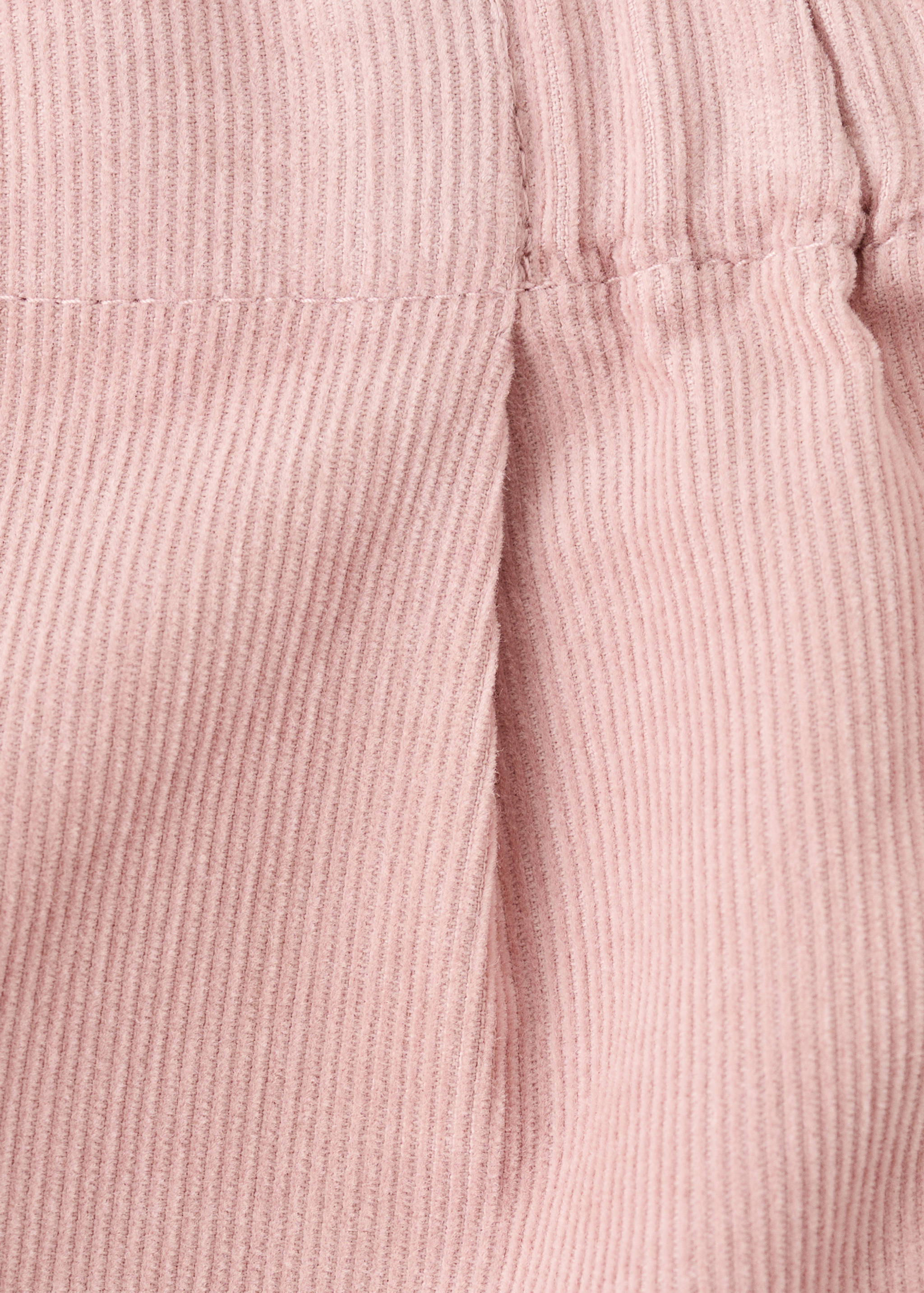 Pleated corduroy pants - Details of the article 0