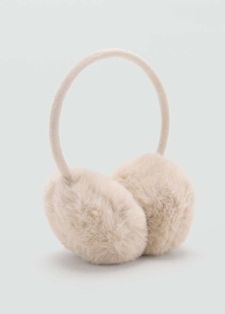 Fur-effect earmuffs — Sand