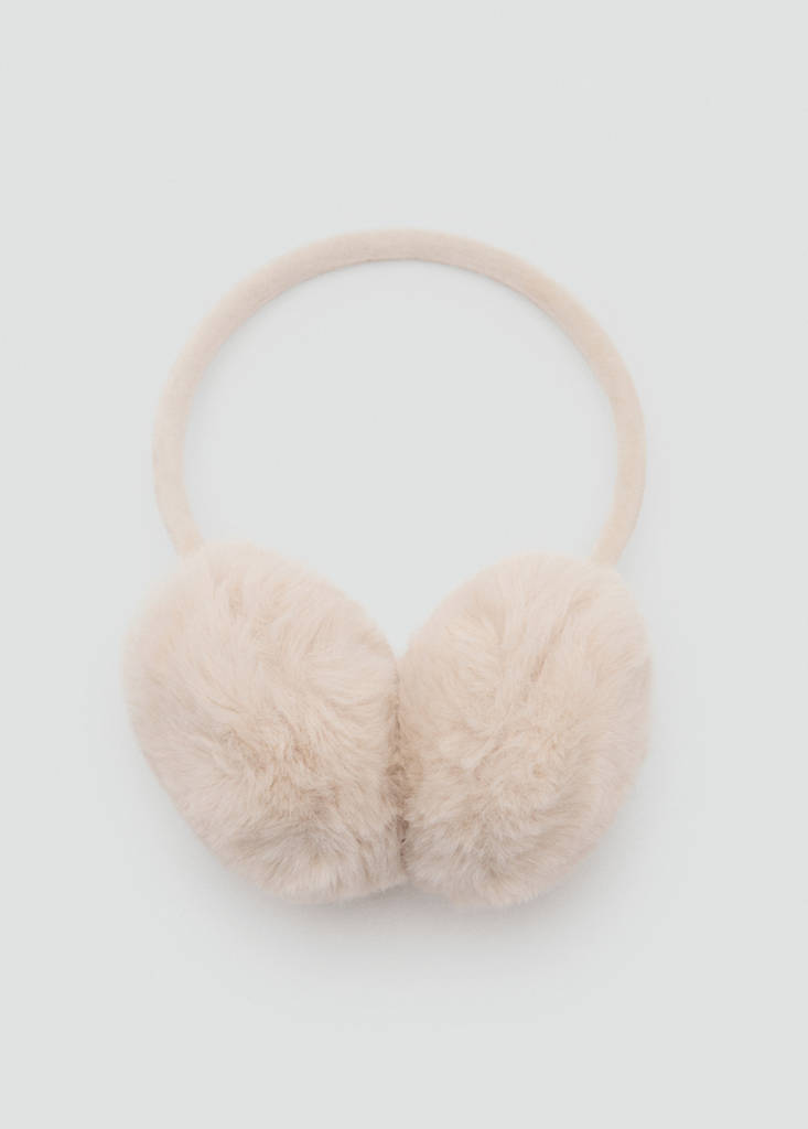 Fur-effect earmuffs — Sand