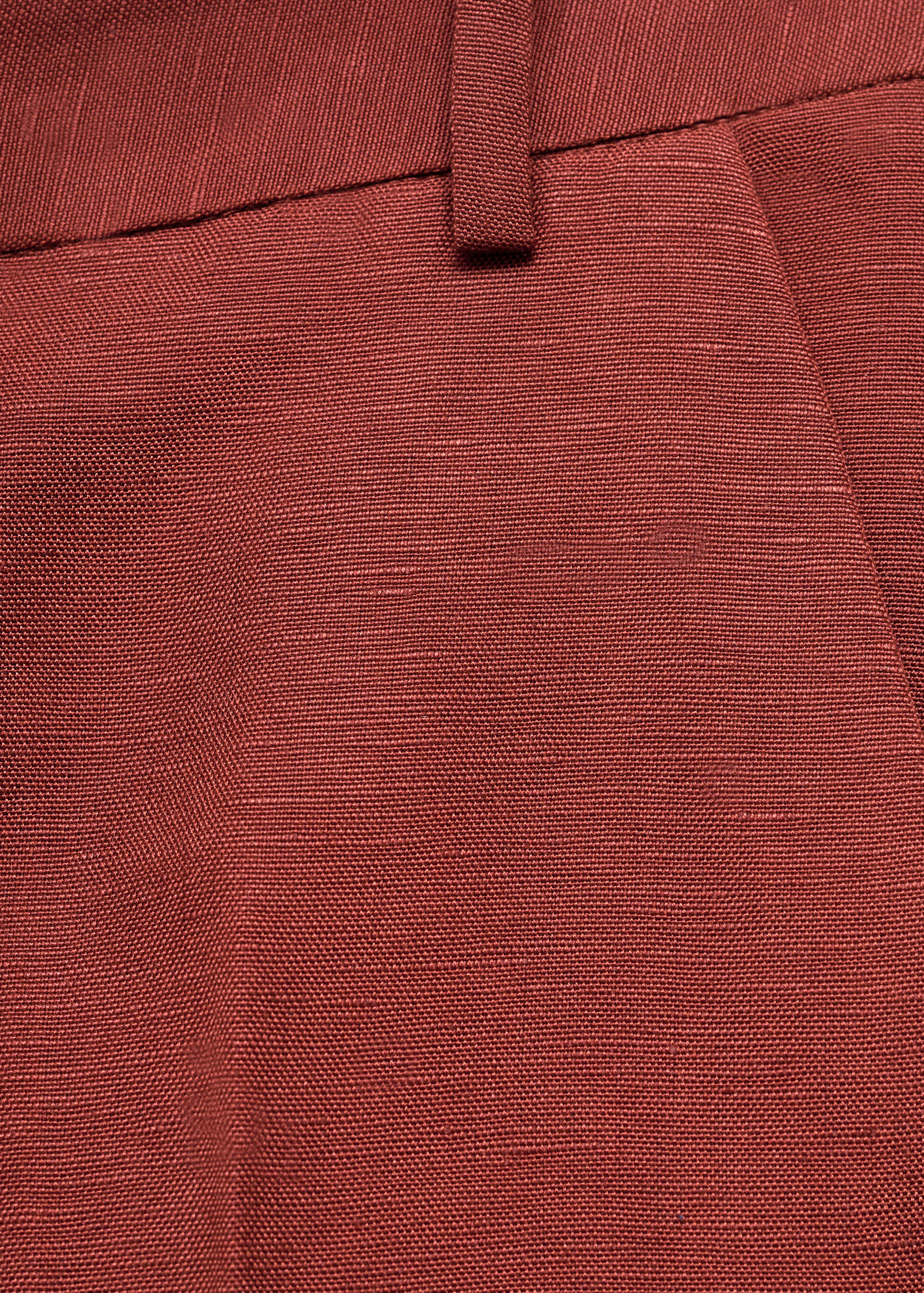 Straight-fit linen suit trousers - Details of the article 8