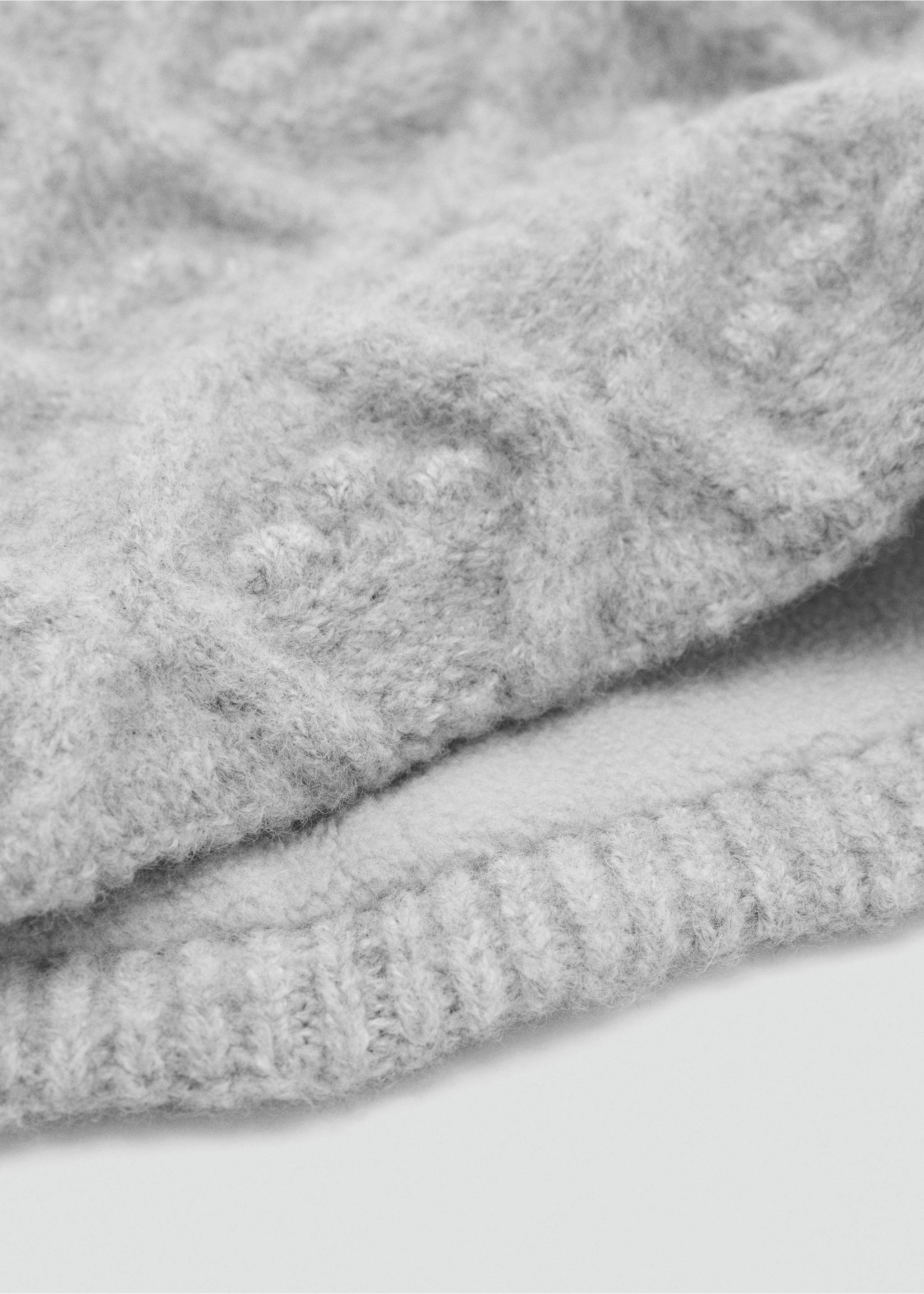 Bufanda textura - Plano medio, Gris. Ref: 17016737-00.