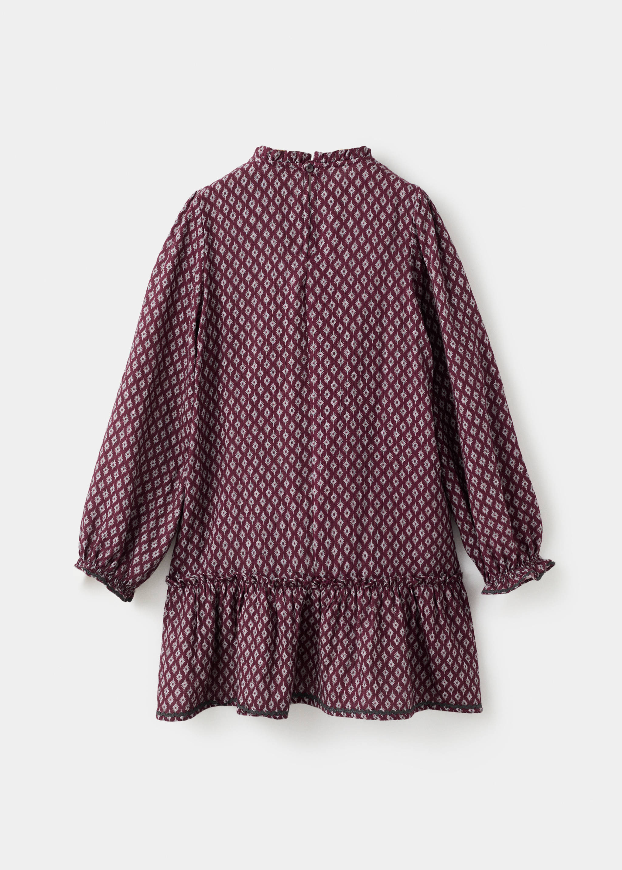 Printed ruffle dress - Reverse of the article