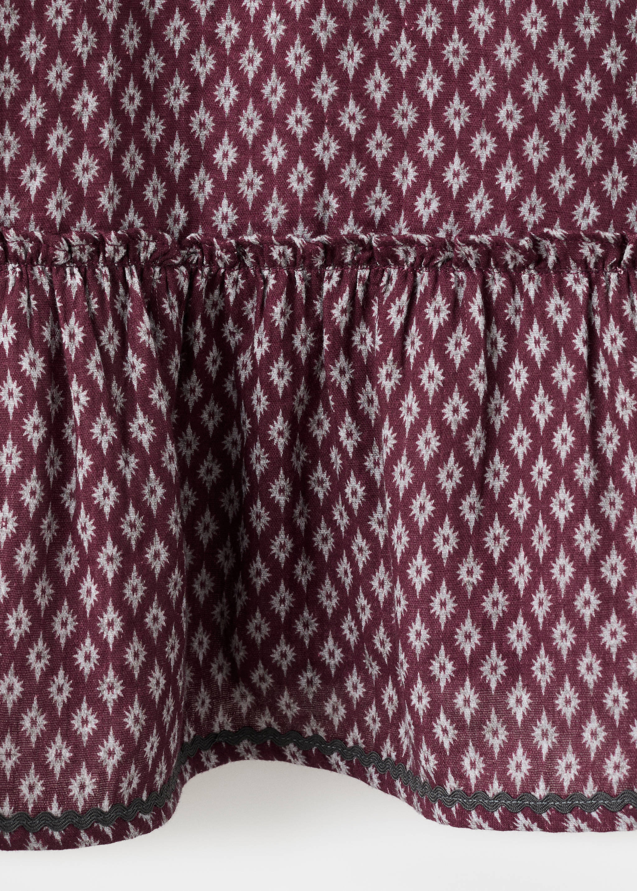 Printed ruffle dress - Details of the article 0