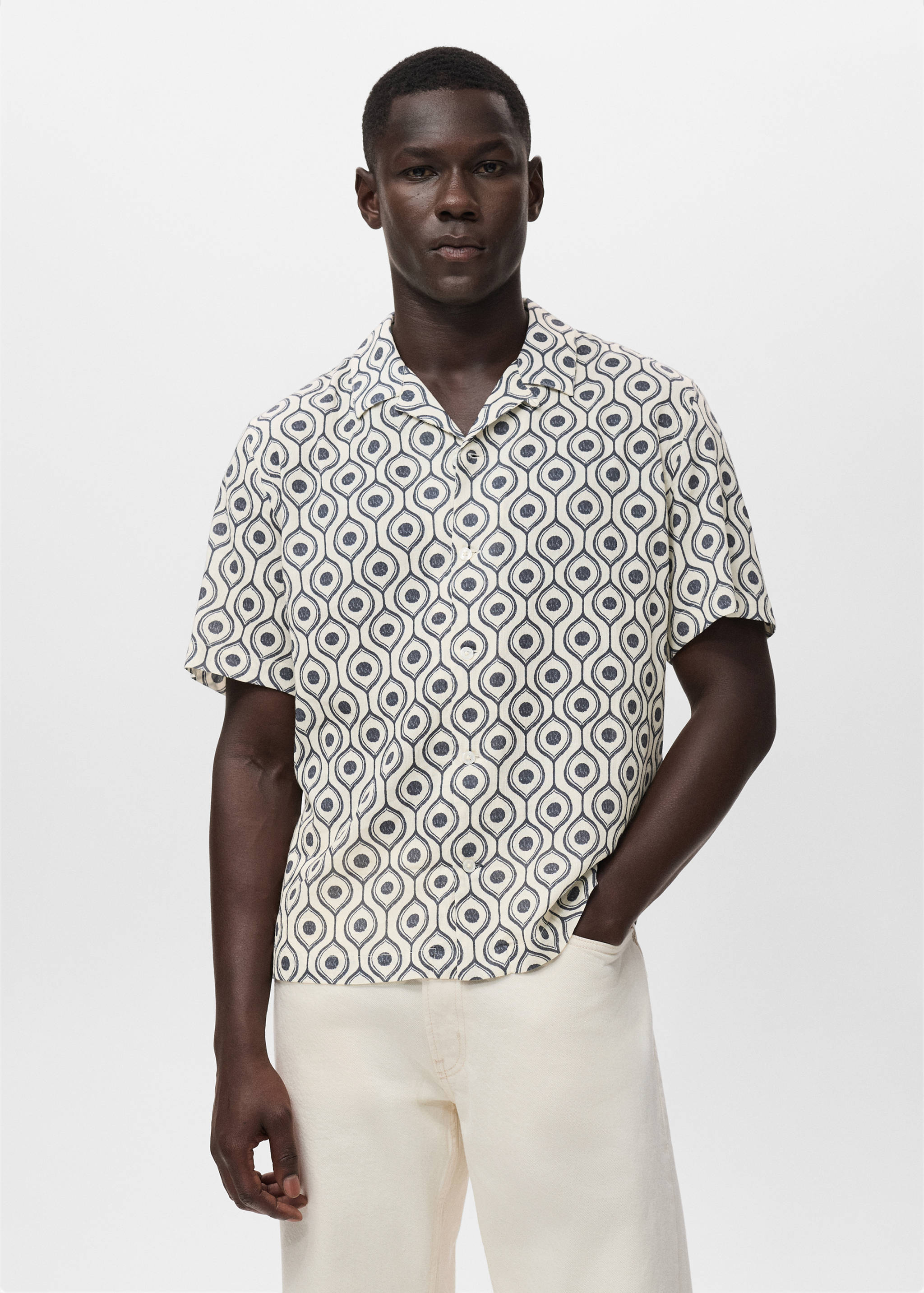 Relaxed-fit printed shirt - Medium plane
