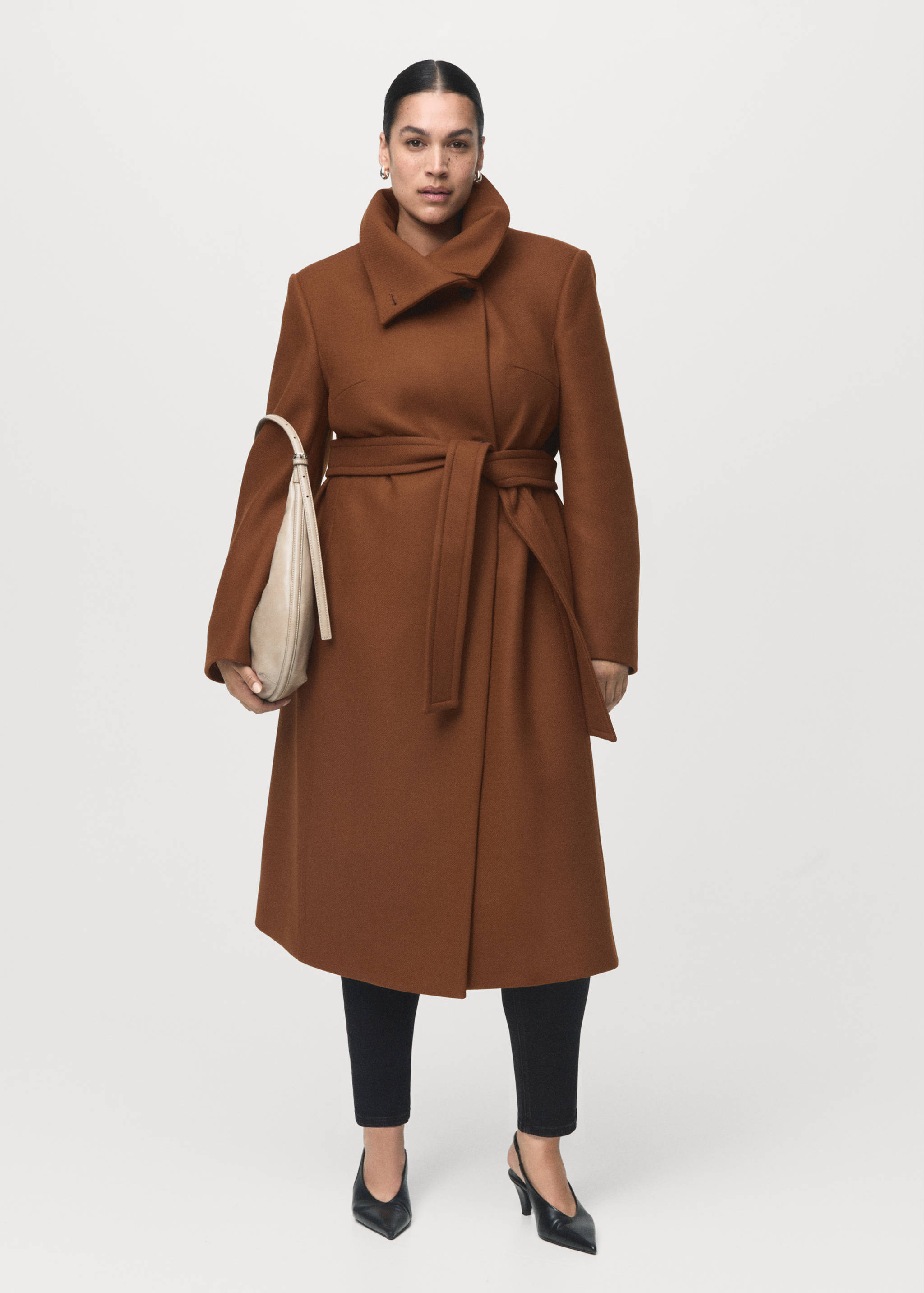 Manteco wool coat with belt - Details of the article 3