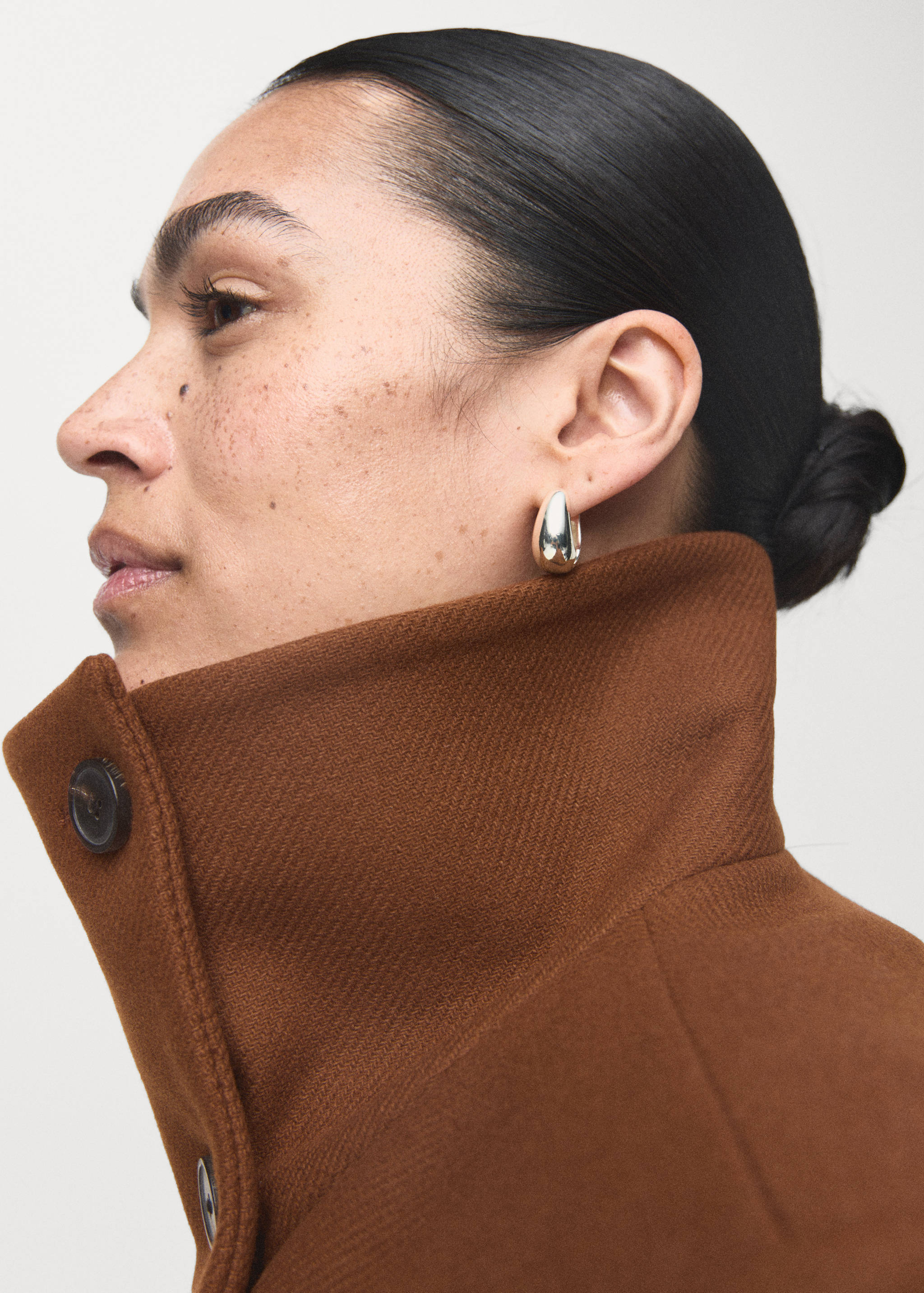 Manteco wool coat with belt - Details of the article 4