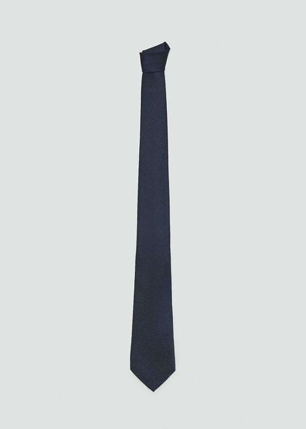 100% silk tie — Navy