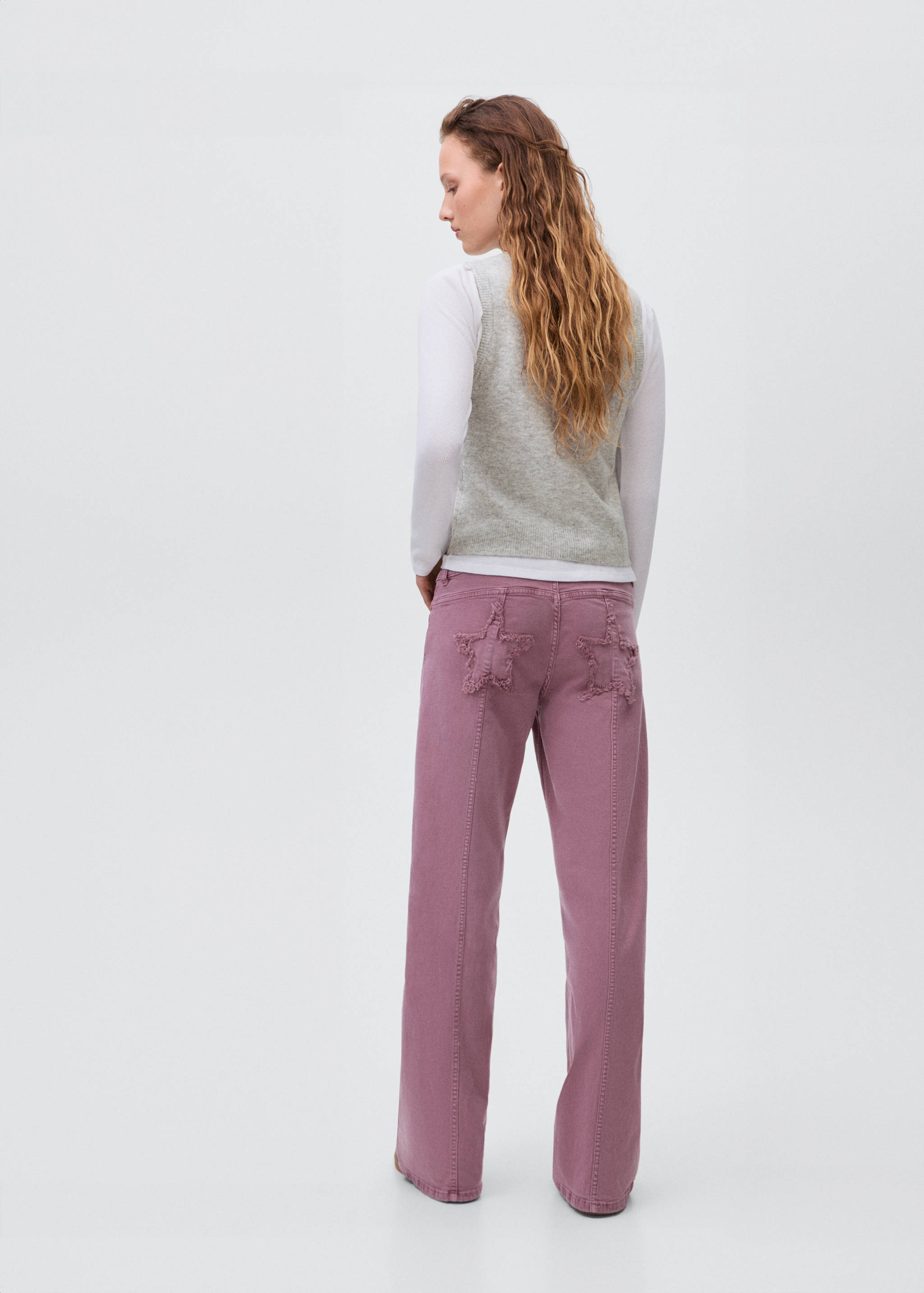 Embroidered knitted vest - Reverse of the article