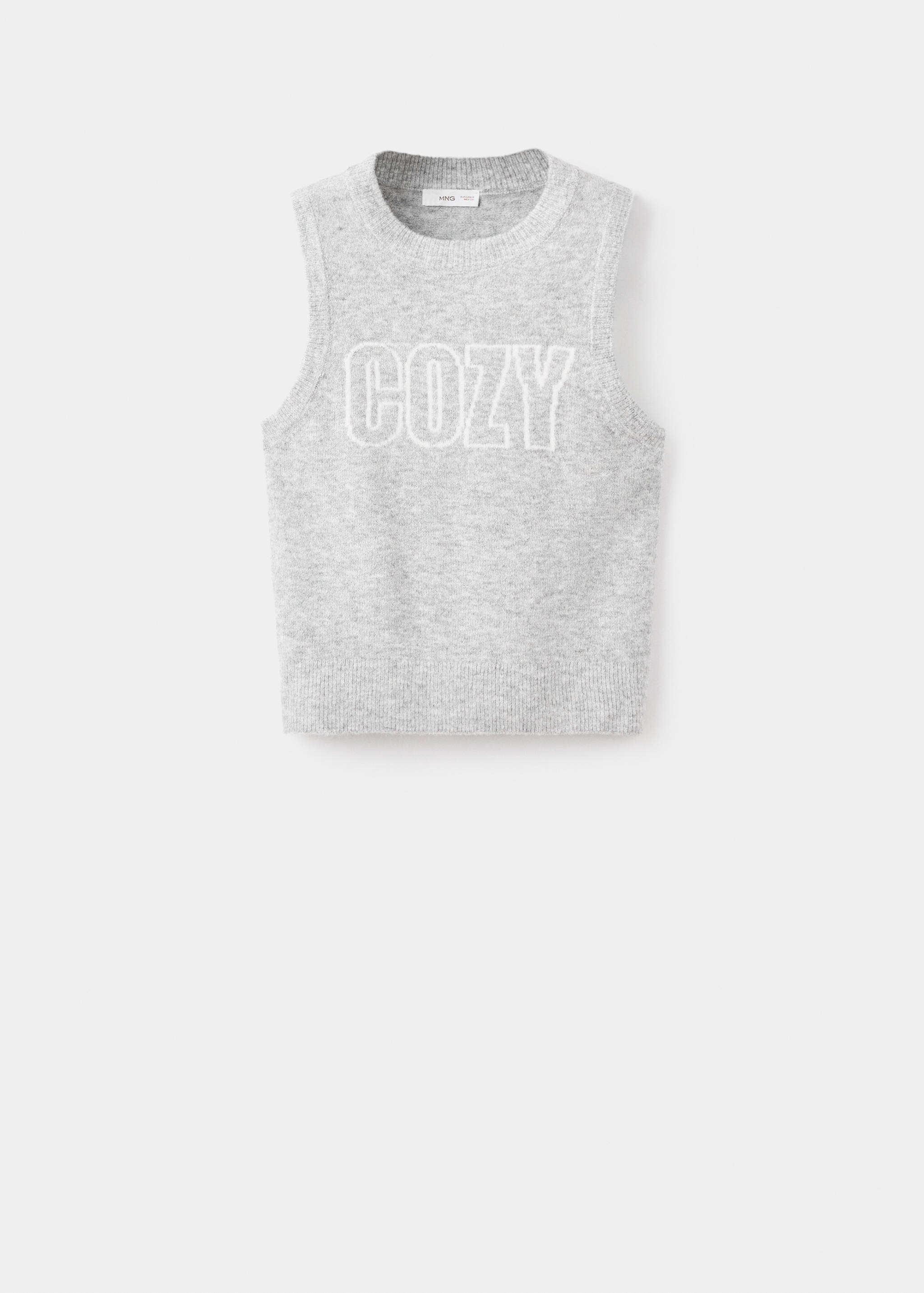 Embroidered knitted vest - Article without model