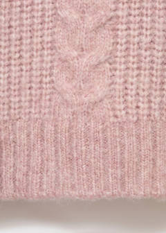Textured knit sweater — Pale Pink 8