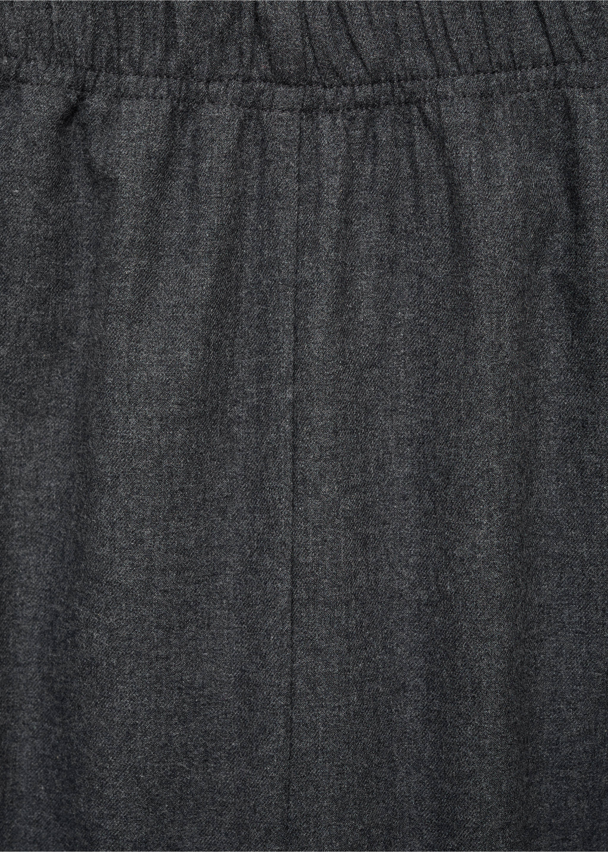 Close-up of dark grey pyjama trousers showing elasticated waistband., Charcoal. Ref: 17017130-00.
