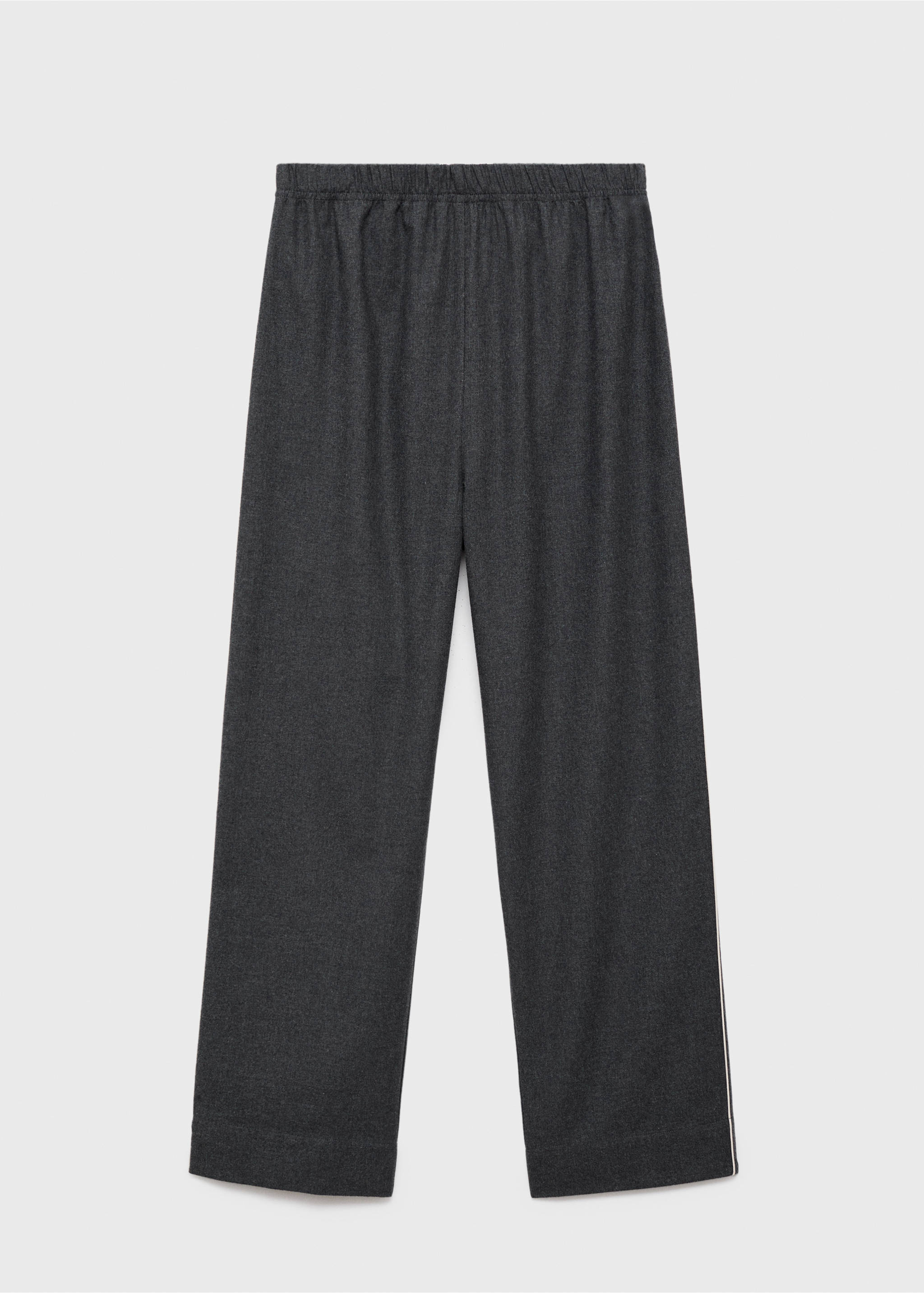 Dark grey pyjama trousers with an elasticated waistband., Charcoal. Ref: 17017130-00.