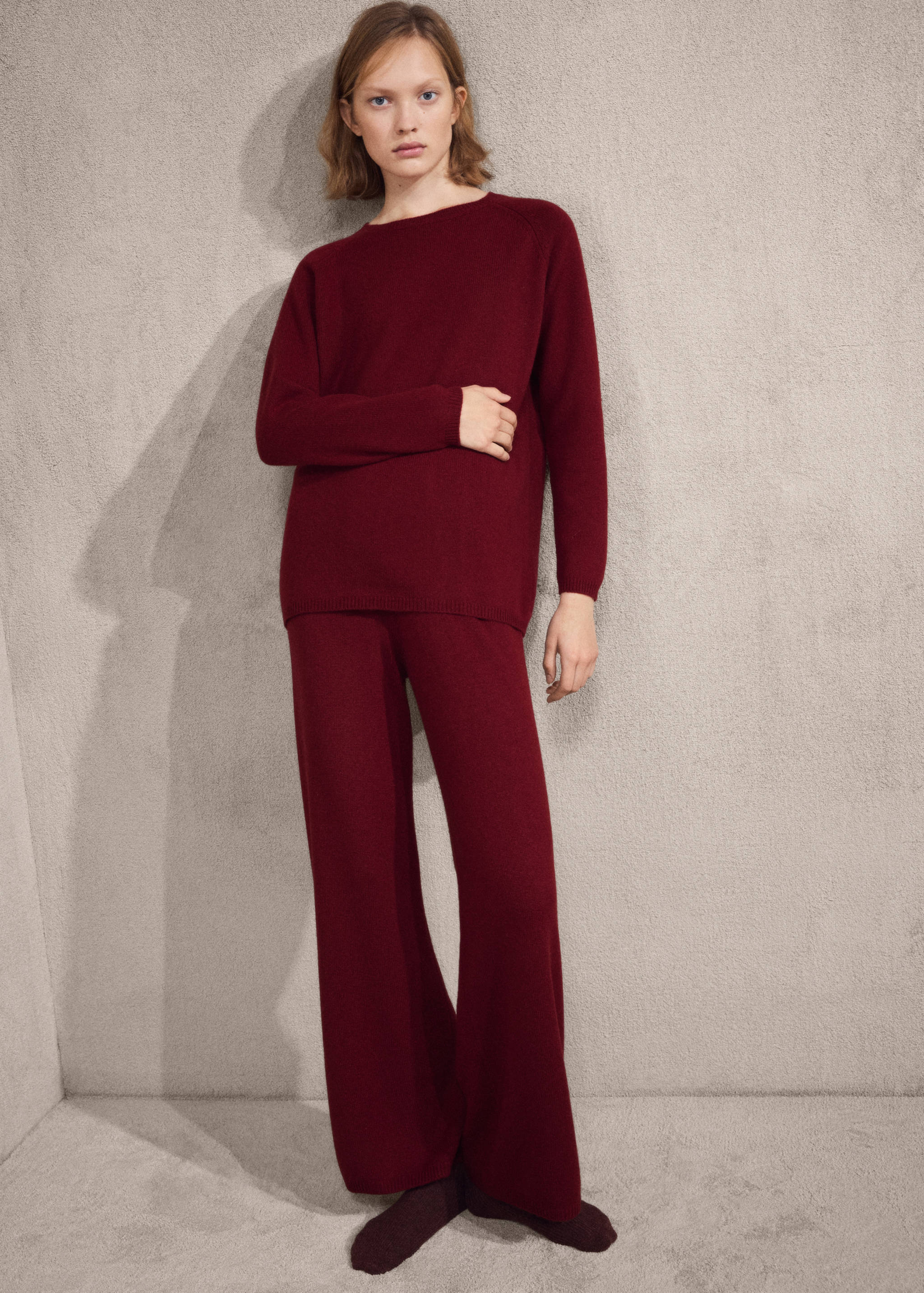 Thick cashmere pants - General plane