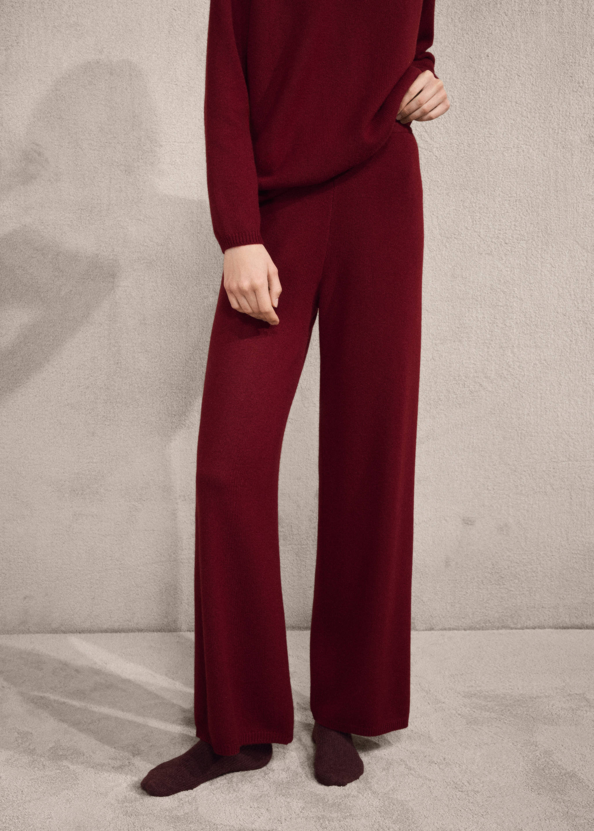 Thick cashmere pants - Medium plane