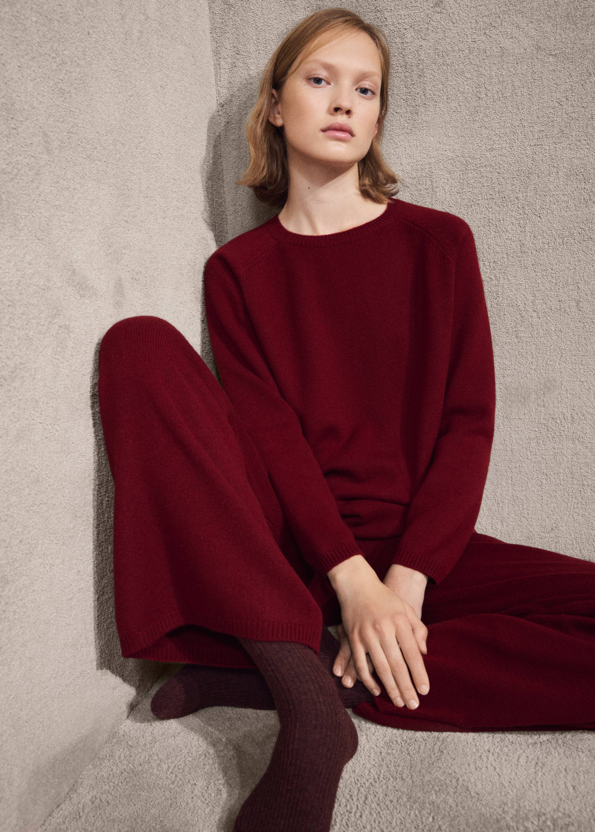 Thick cashmere pants - Details of the article 1