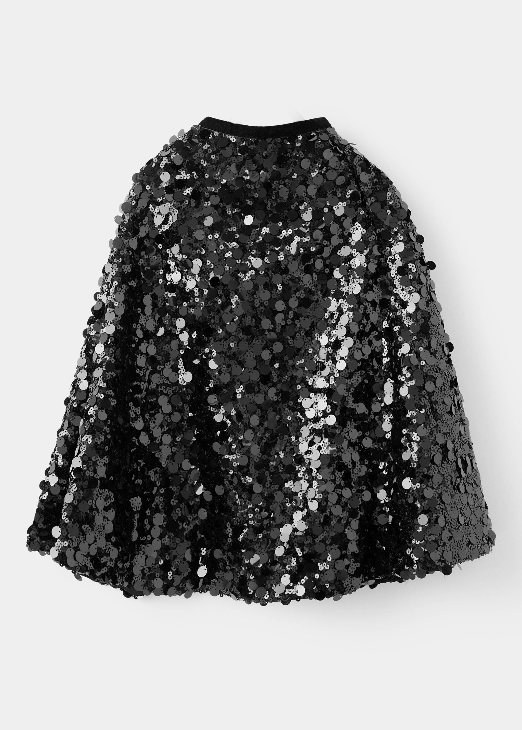 Sequin cape with ribbon bow - Medium plane