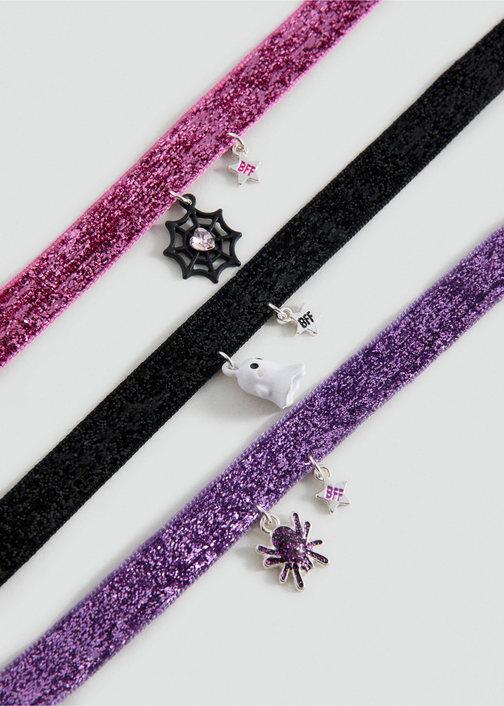 Pack 3 chokers - Plano medio, Naranja. Ref: 17017138-00.