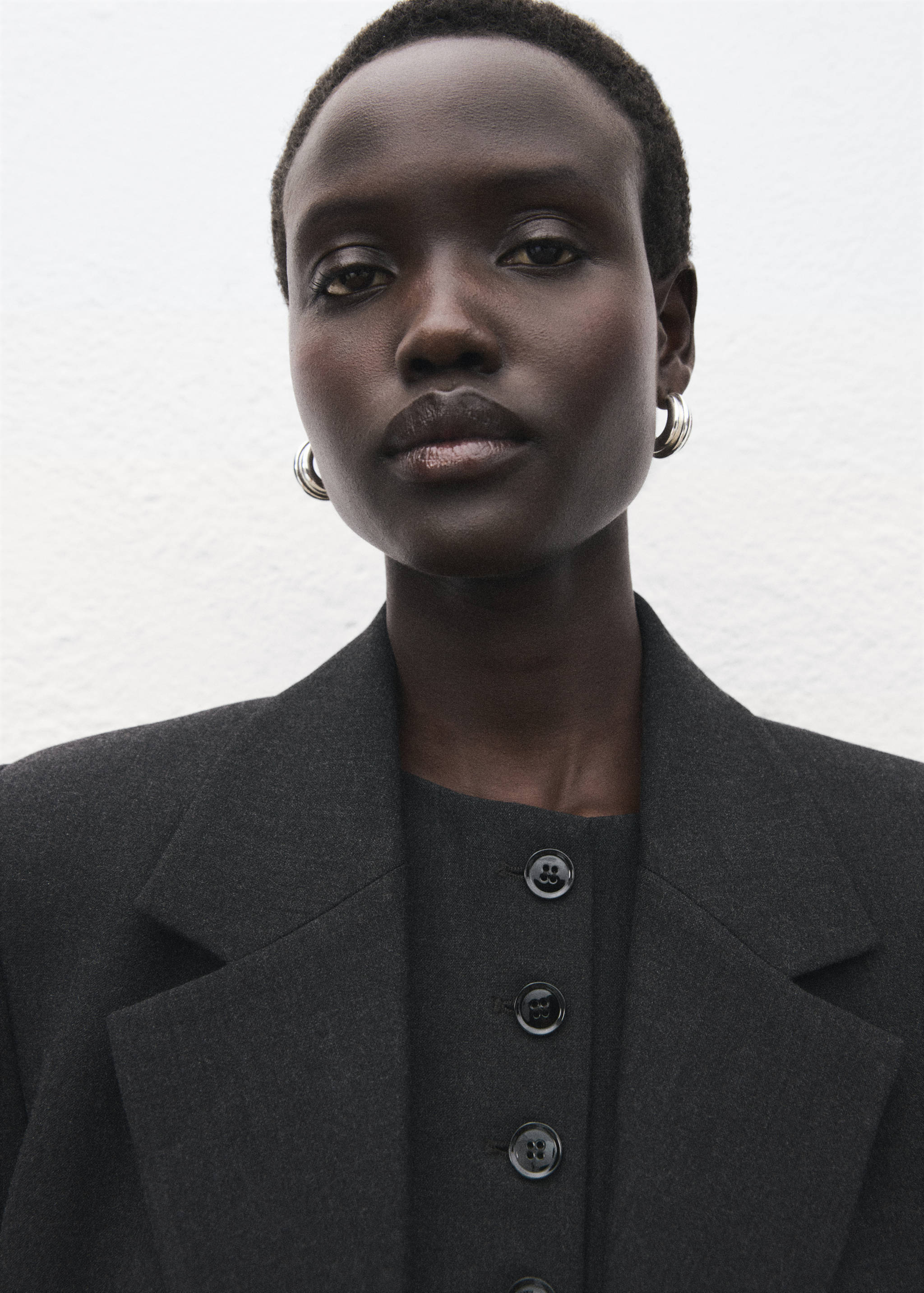 Double-breasted suit blazer - Details of the article 1