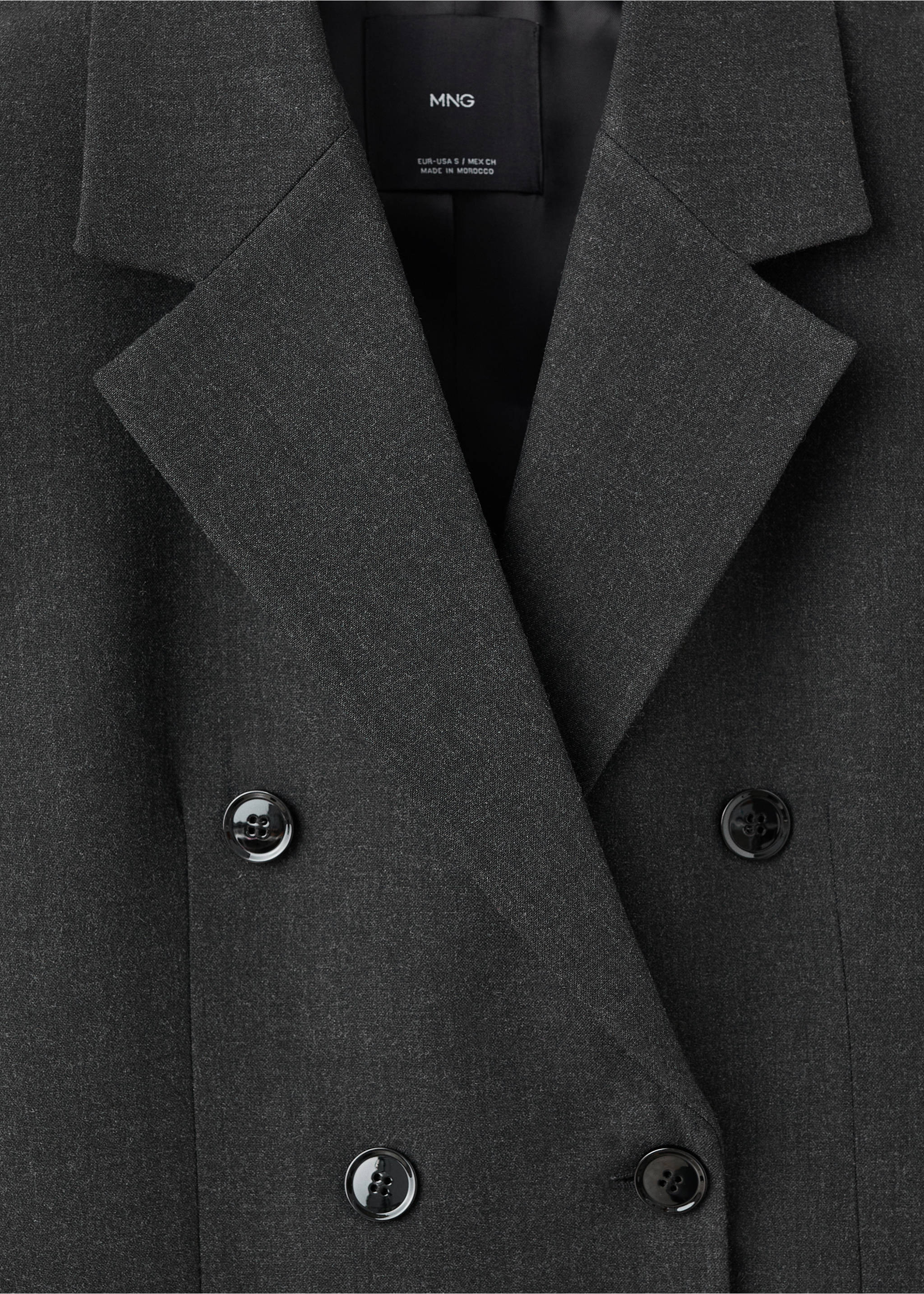 Blazer traje doble botonadura - Detalle del artículo 8, Gris. Ref: 17017141-00.