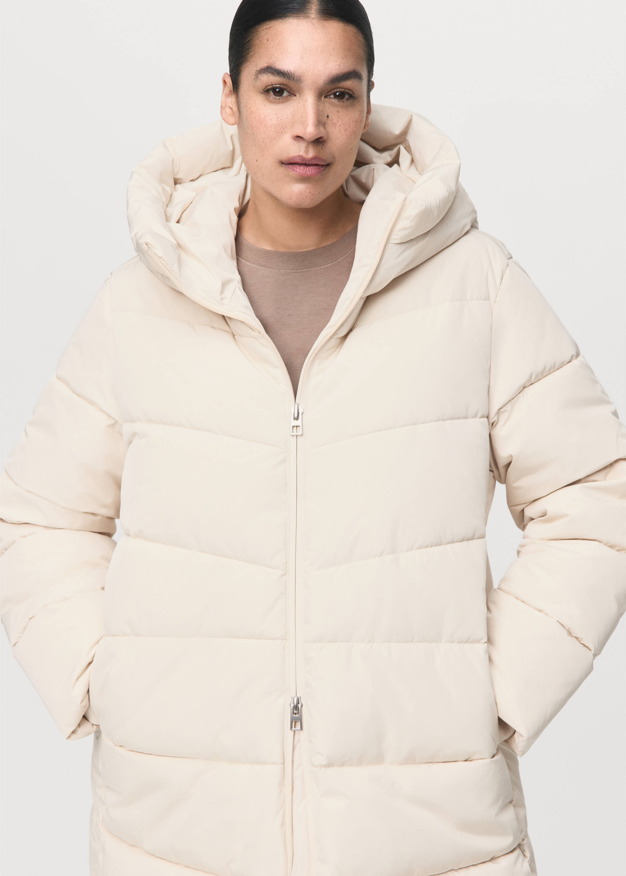 Hood puffer coat - Details of the article 5