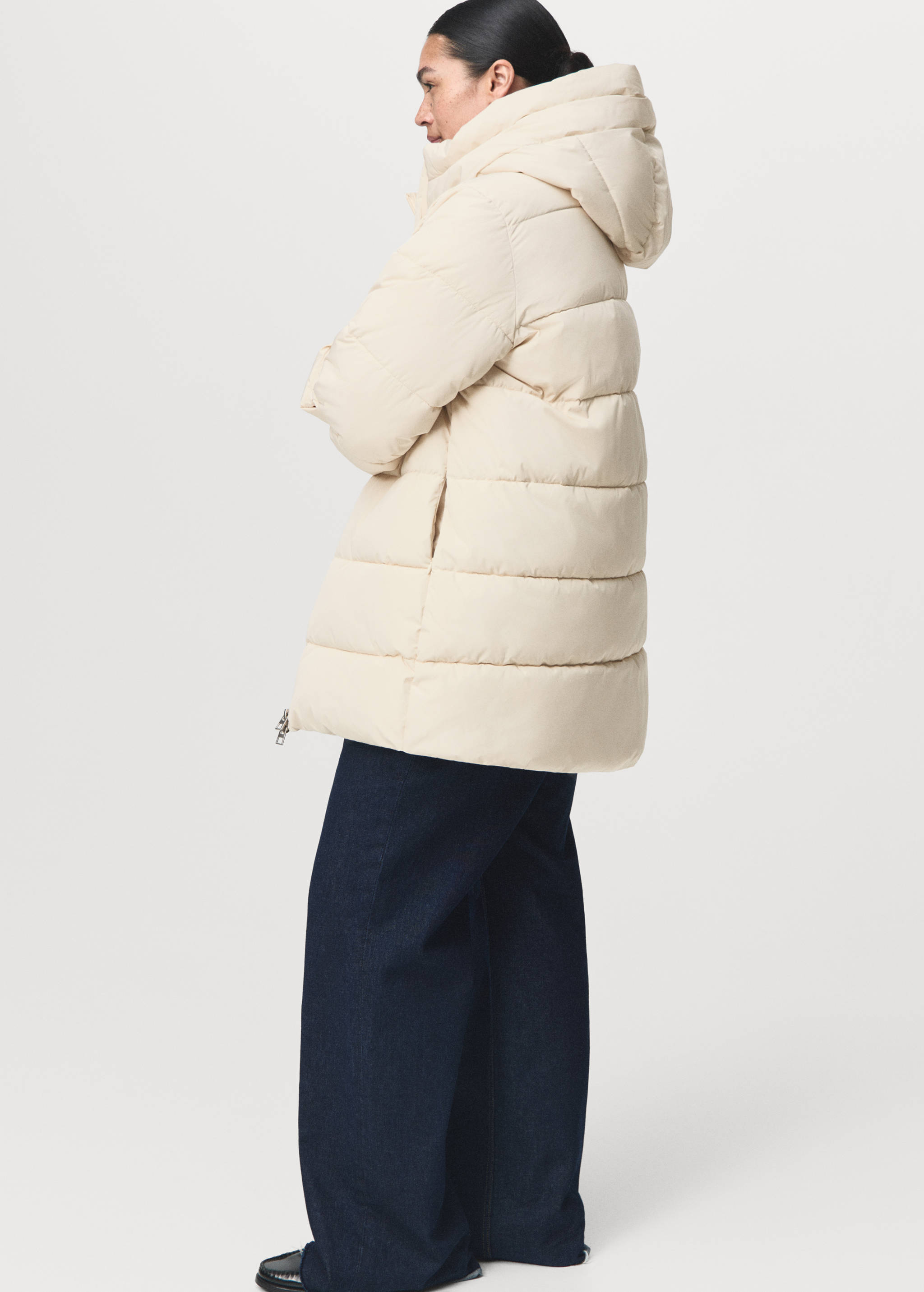 Hood puffer coat - Details of the article 4